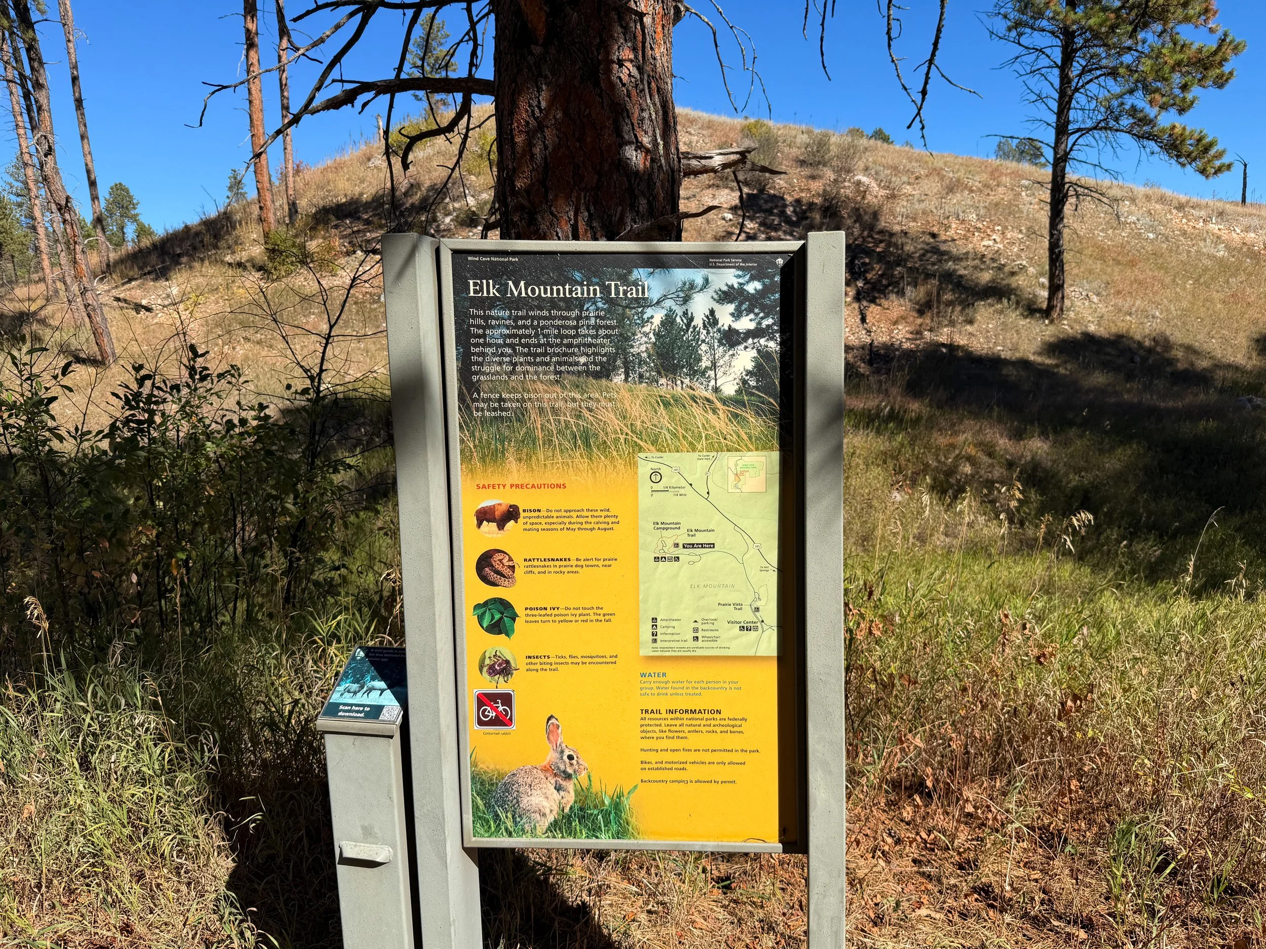 Elk Mountain Trailhead Wind Cave National Park South Dakota