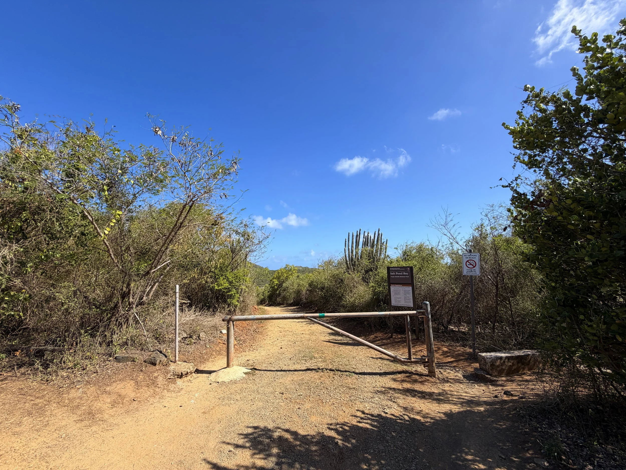Drunk Bay Trailhead Virgin Islands National Park