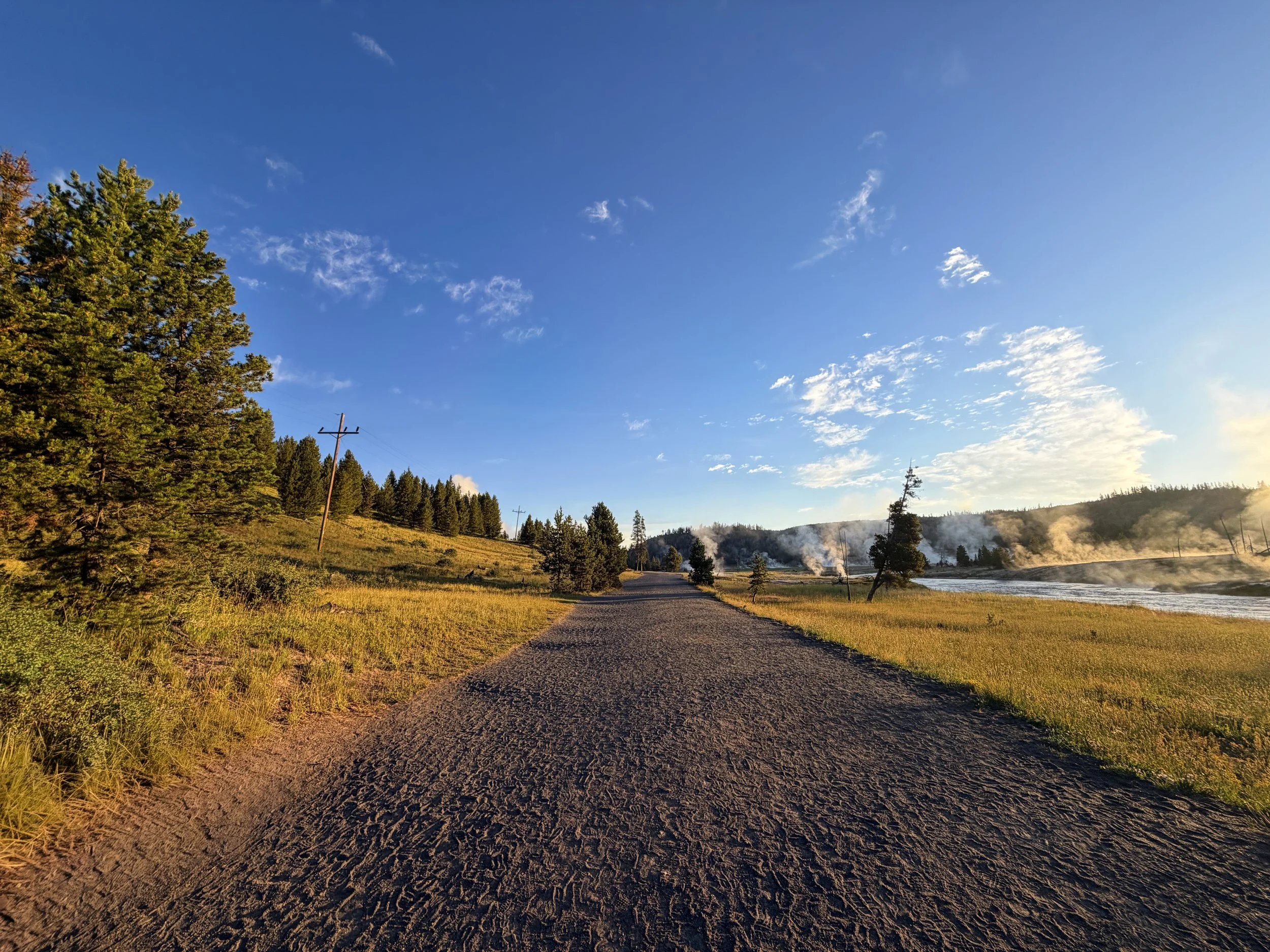 Grand Prismatic Overlook Trail Yellowstone National Park Wyoming