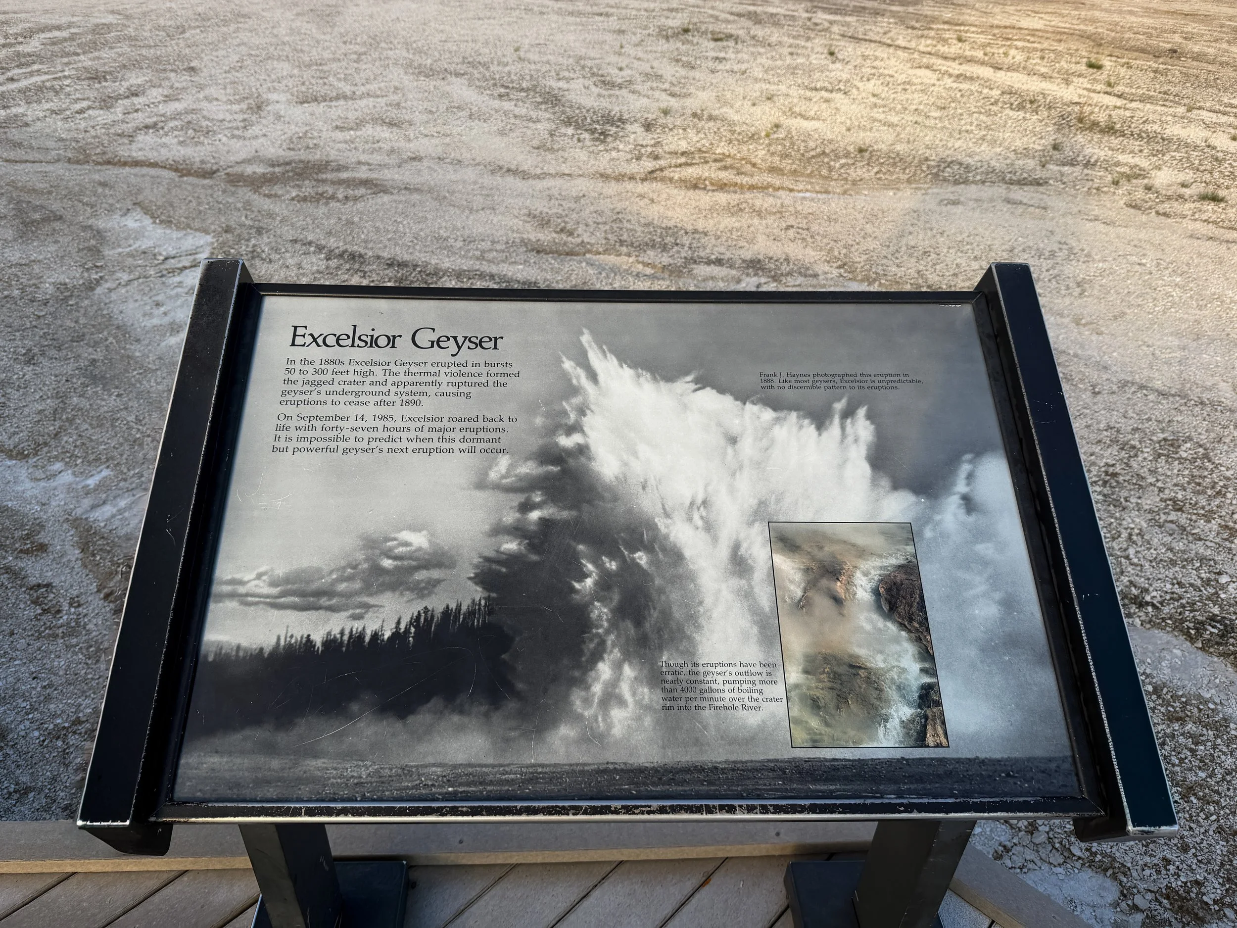 Excelsior Geyser Midway Geyser Basin Trail Yellowstone National Park Wyoming