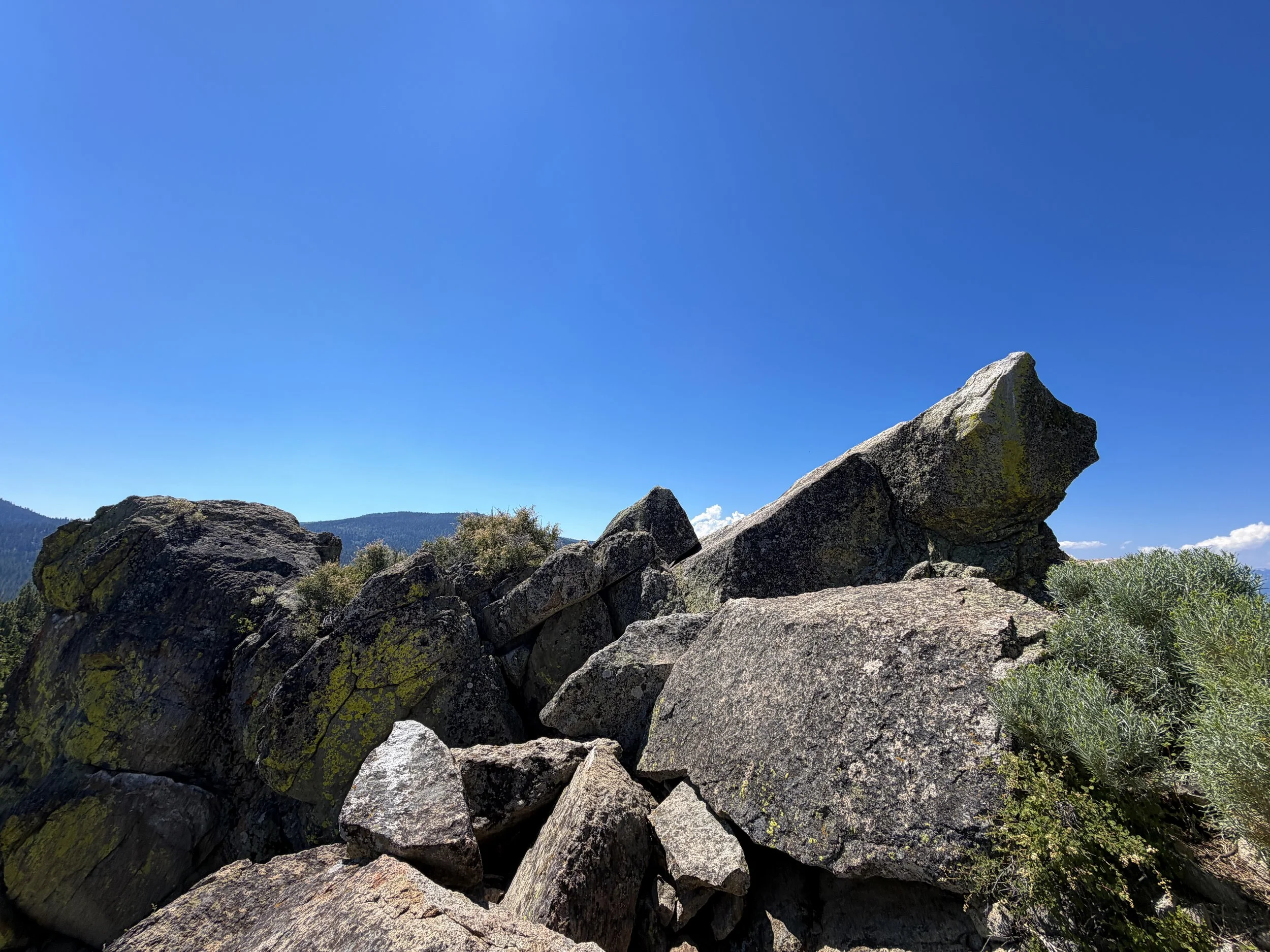 Captain Pomin Rock Summit Lake Tahoe Nevada