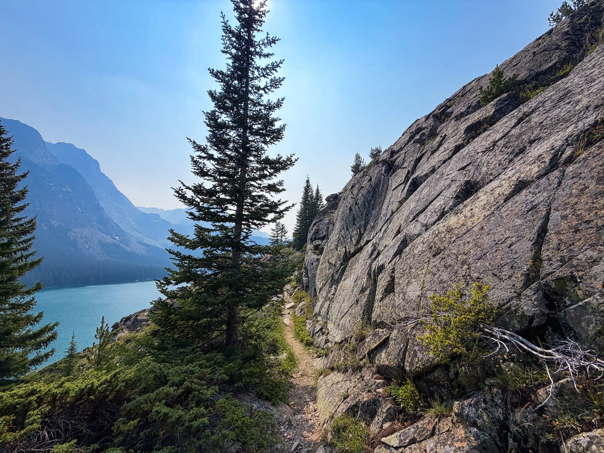 Rainbow Lake Beaten Path Trail Beartooth Mountains Montana