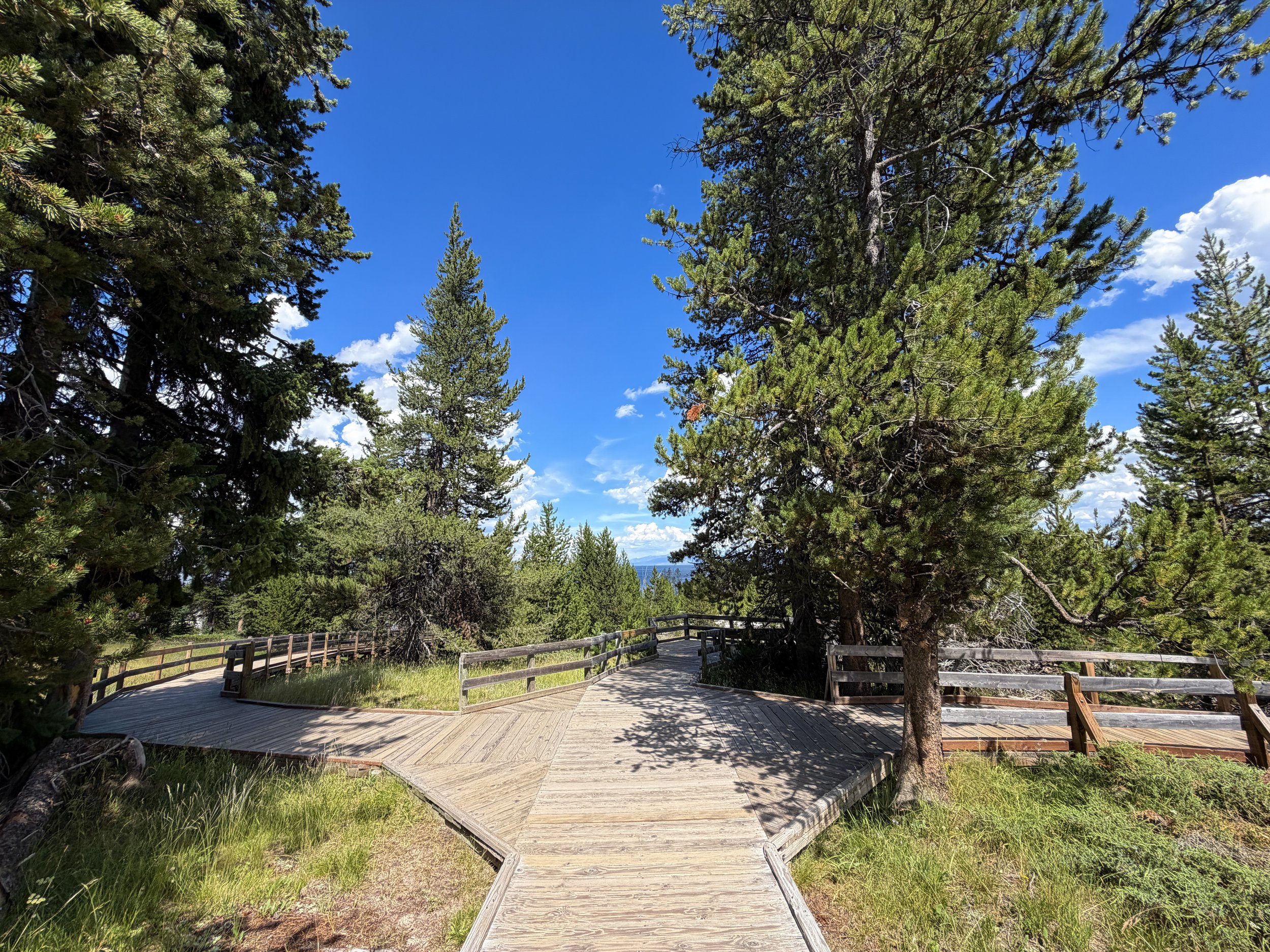 West Thumb Geyser Basin Trail Yellowstone National Park Wyoming