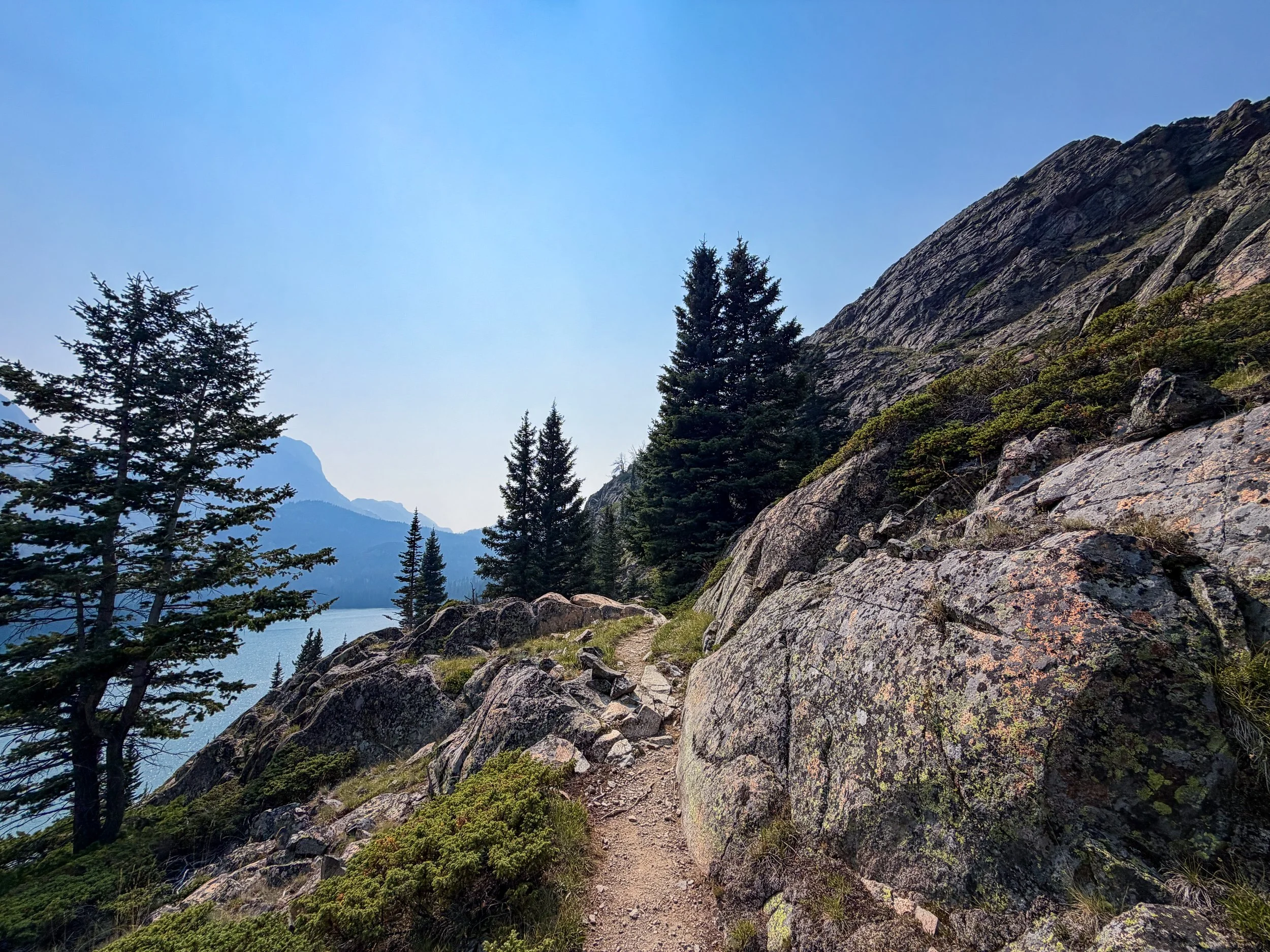 Rainbow Lake Beaten Path Trail Beartooth Mountains Montana