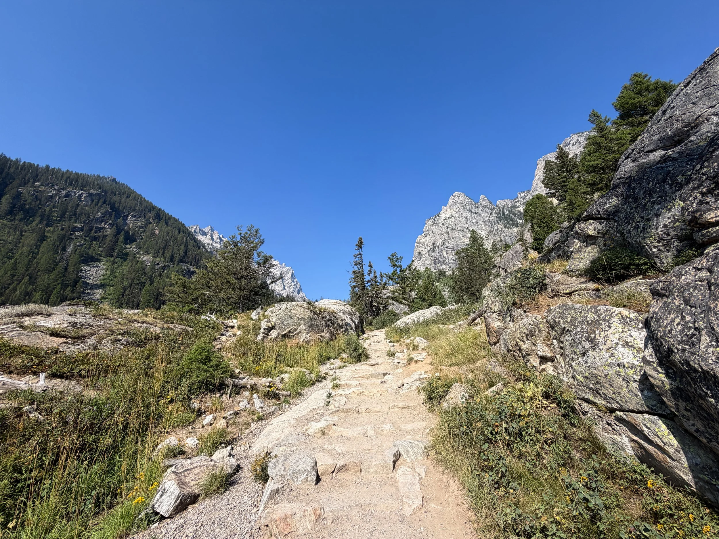 Inspiration Point Trail Switchbacks Grand Teton National Park Wyoming