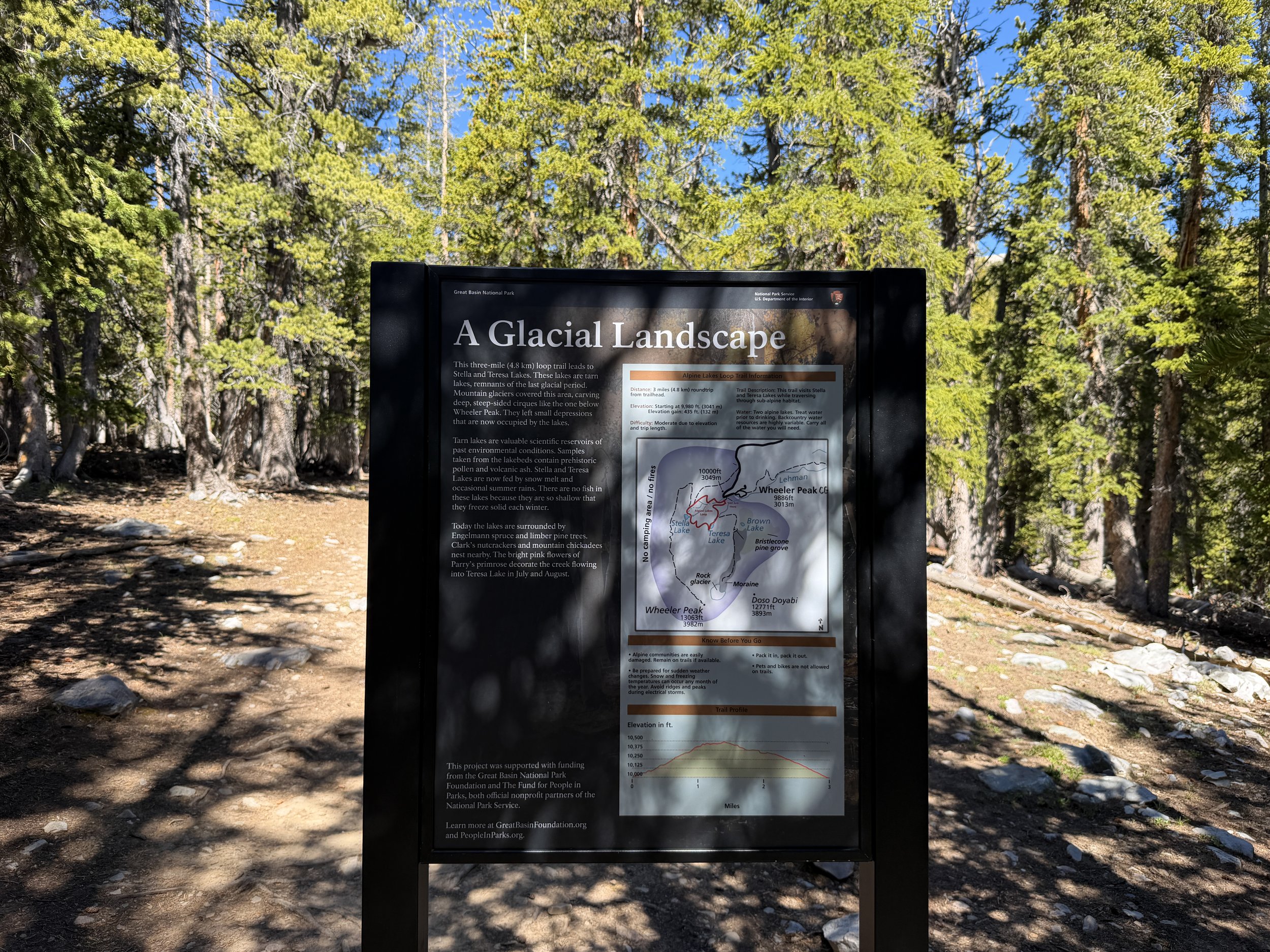 Alpine Lakes Loop Trail Great Basin National Park Nevada