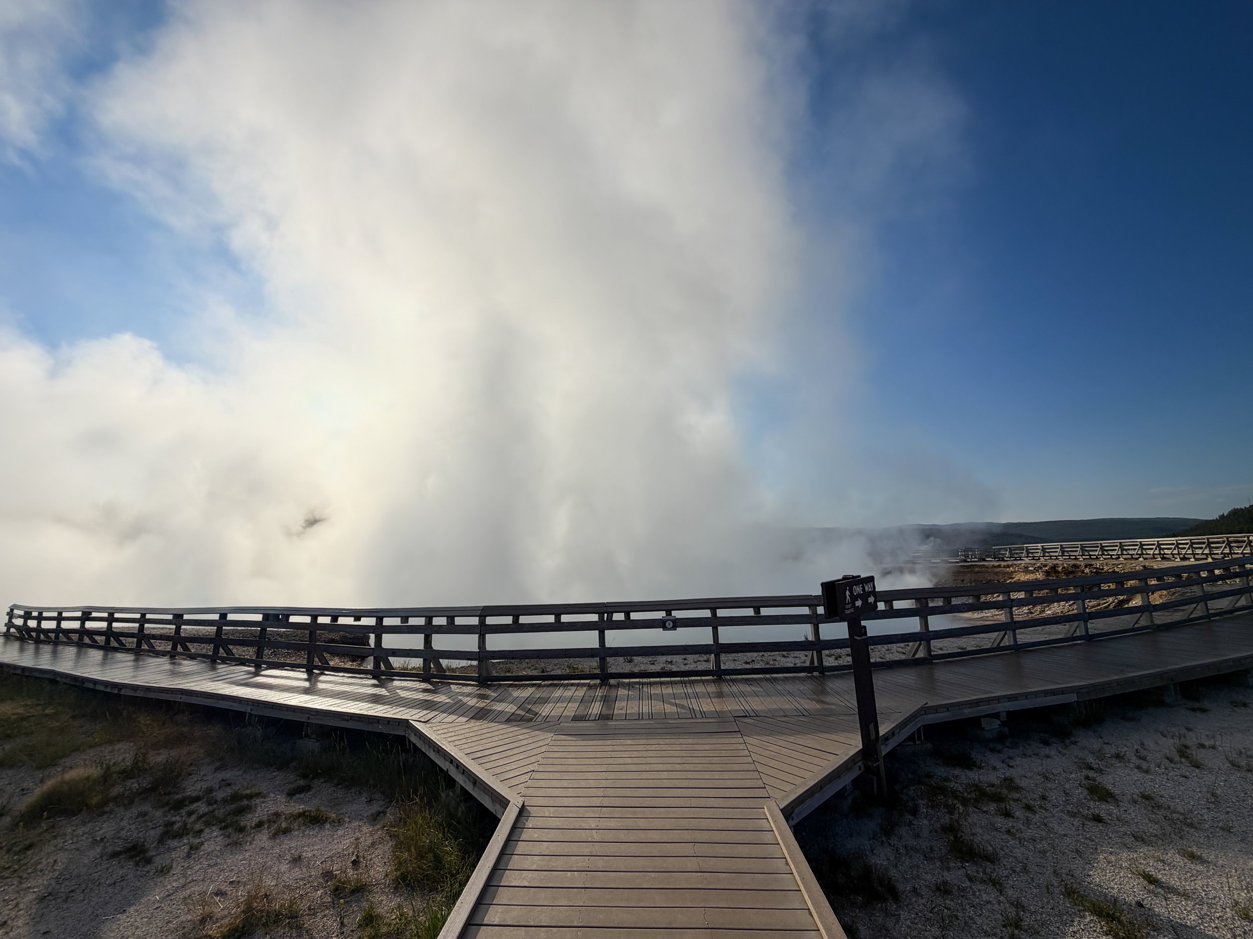 Midway Geyser Basin Trail Yellowstone National Park Wyoming
