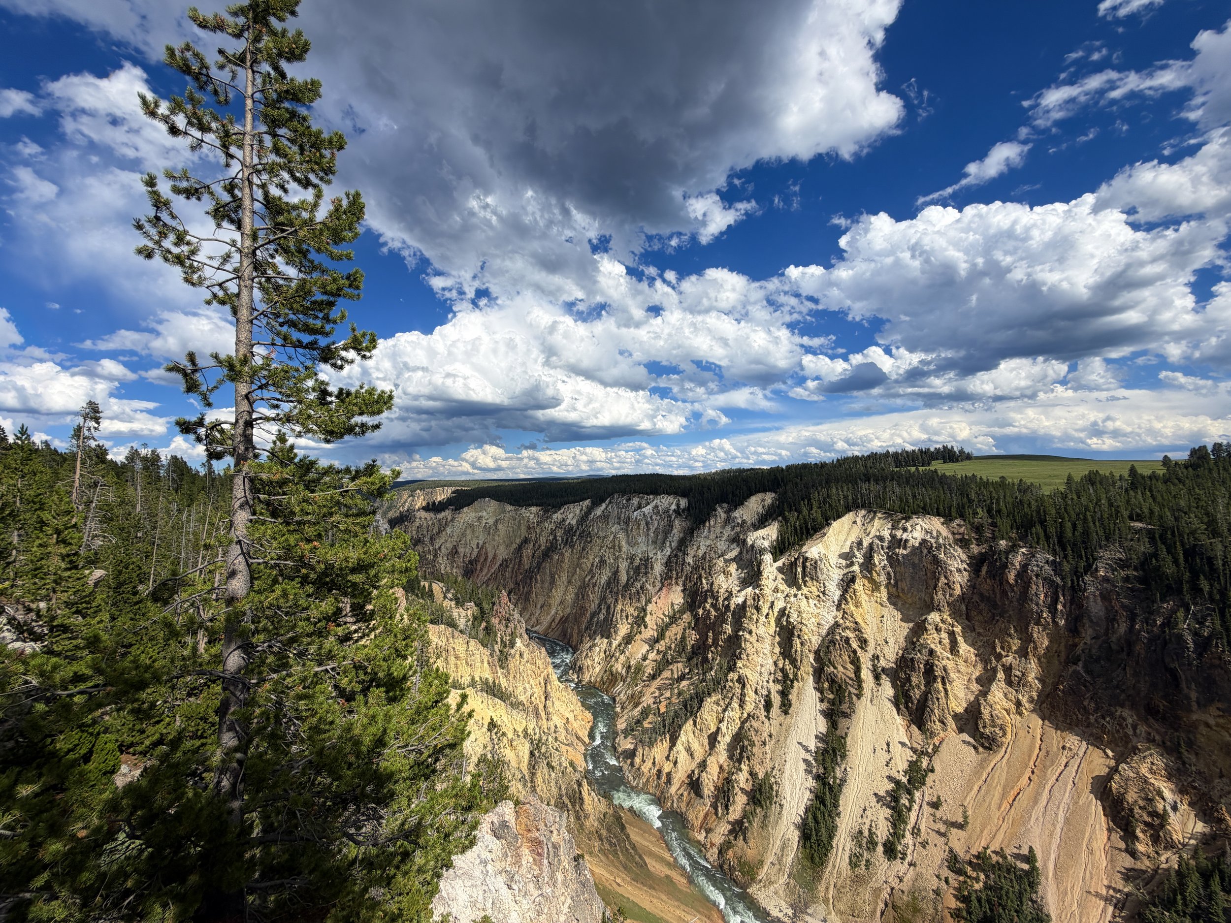 North Rim Hike Yellowstone National Park Wyoming