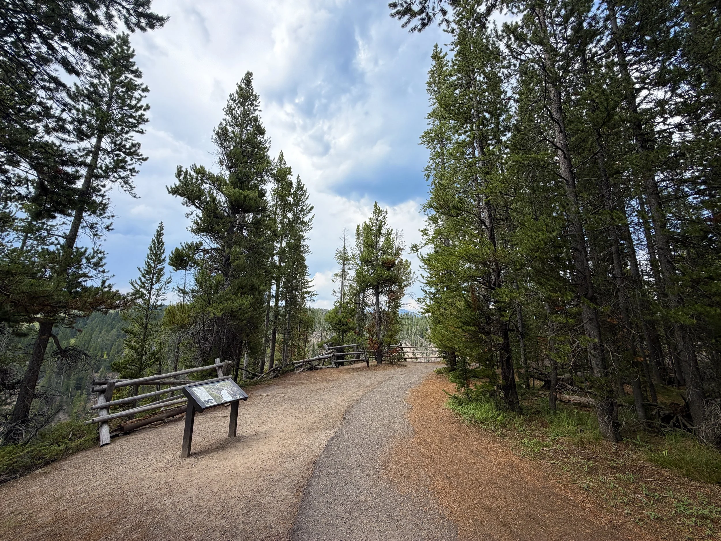 South Rim Hike Yellowstone National Park Wyoming