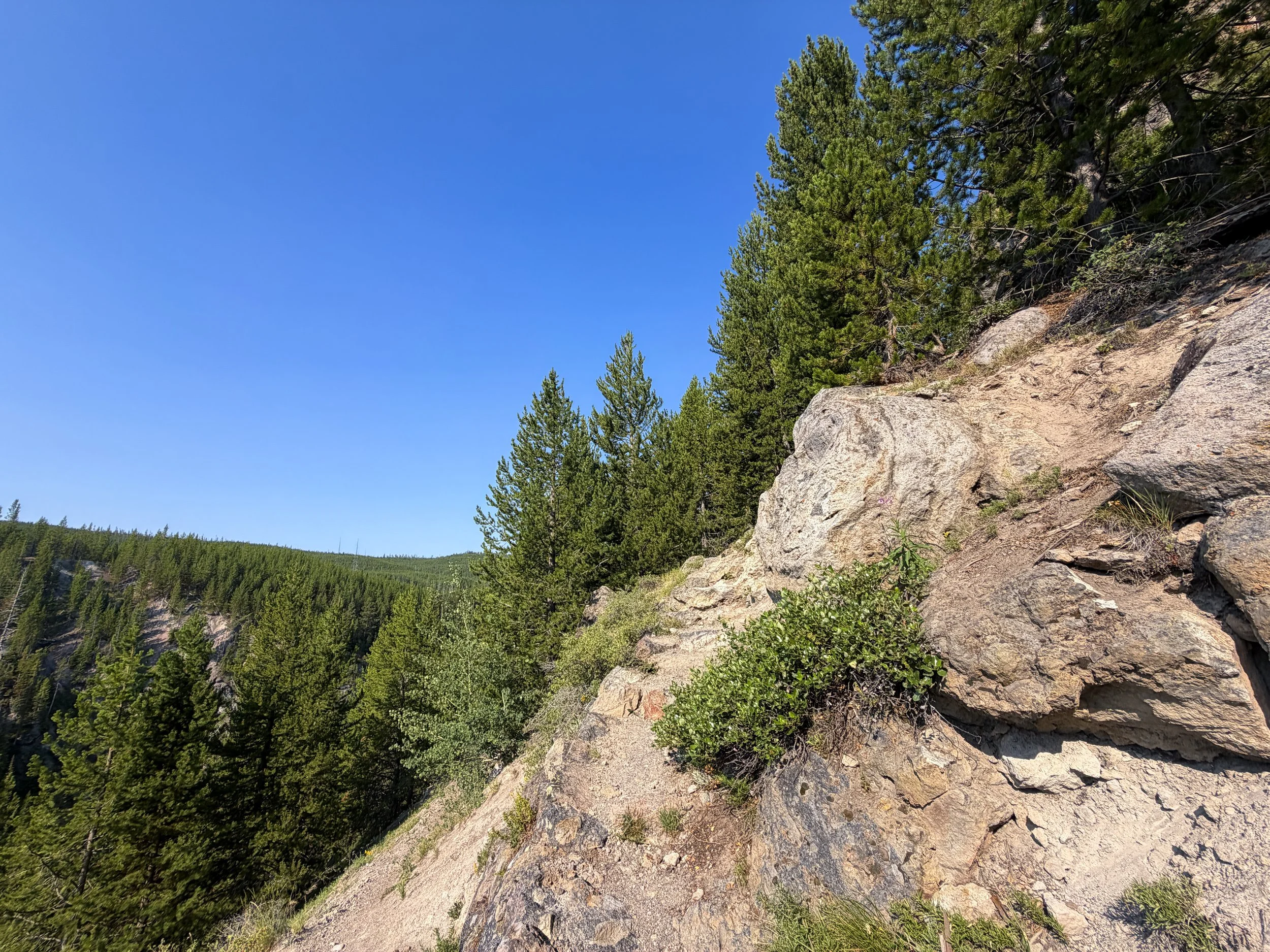 Mystic Falls Trail Yellowstone National Park Wyoming