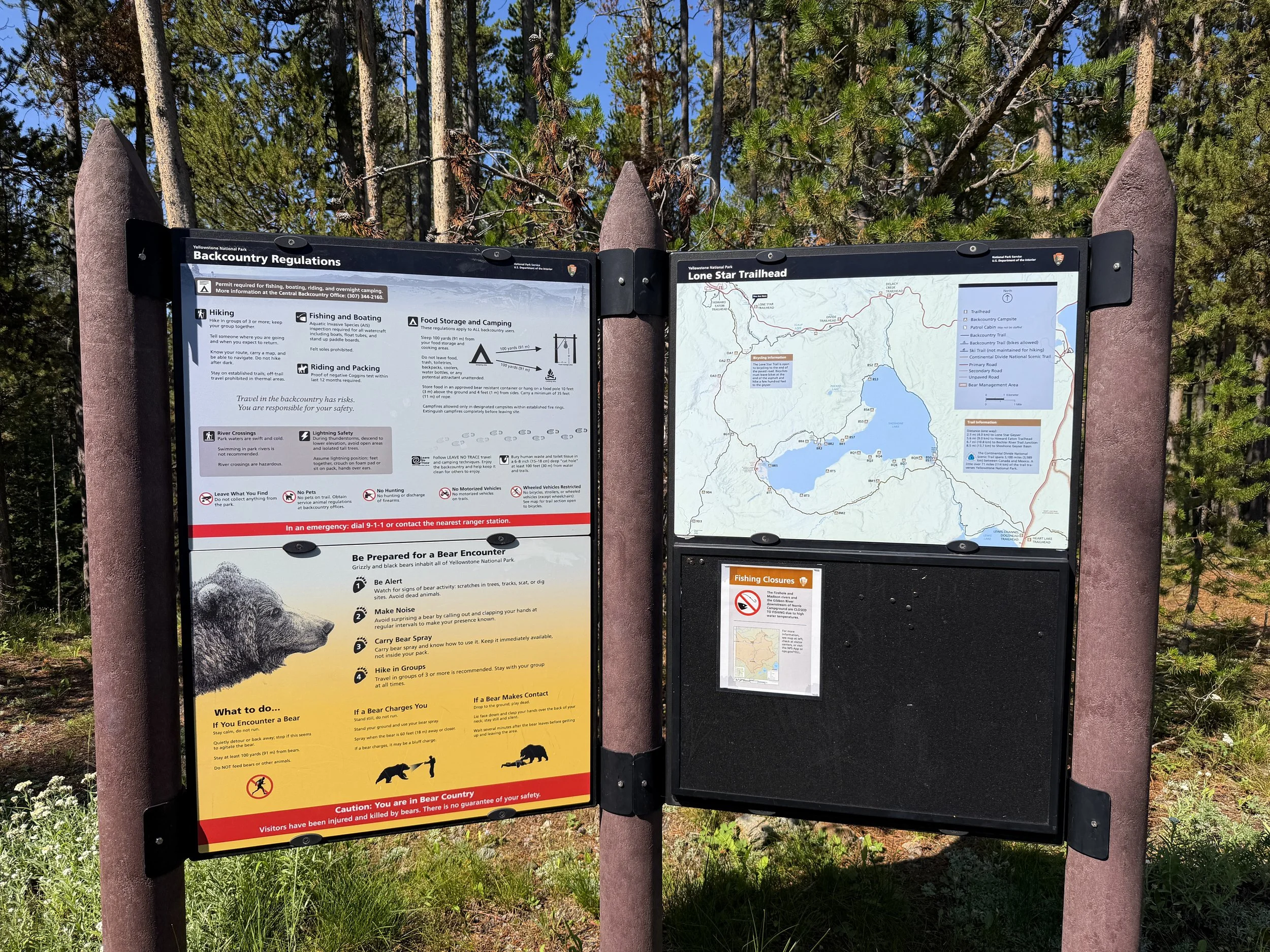 Lone Star Trailhead Yellowstone National Park Wyoming