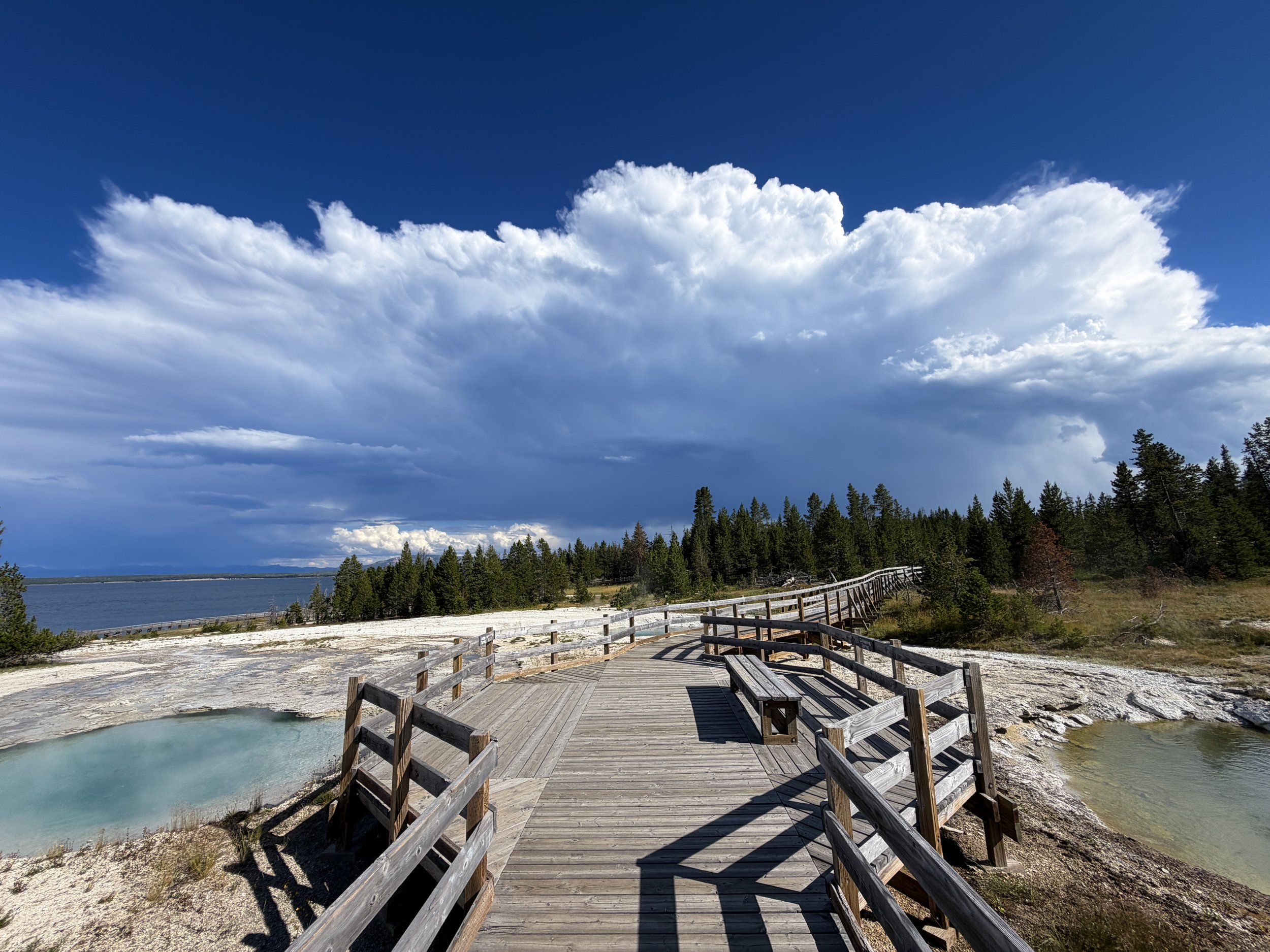 West Thumb Geyser Basin Trail Yellowstone National Park Wyoming