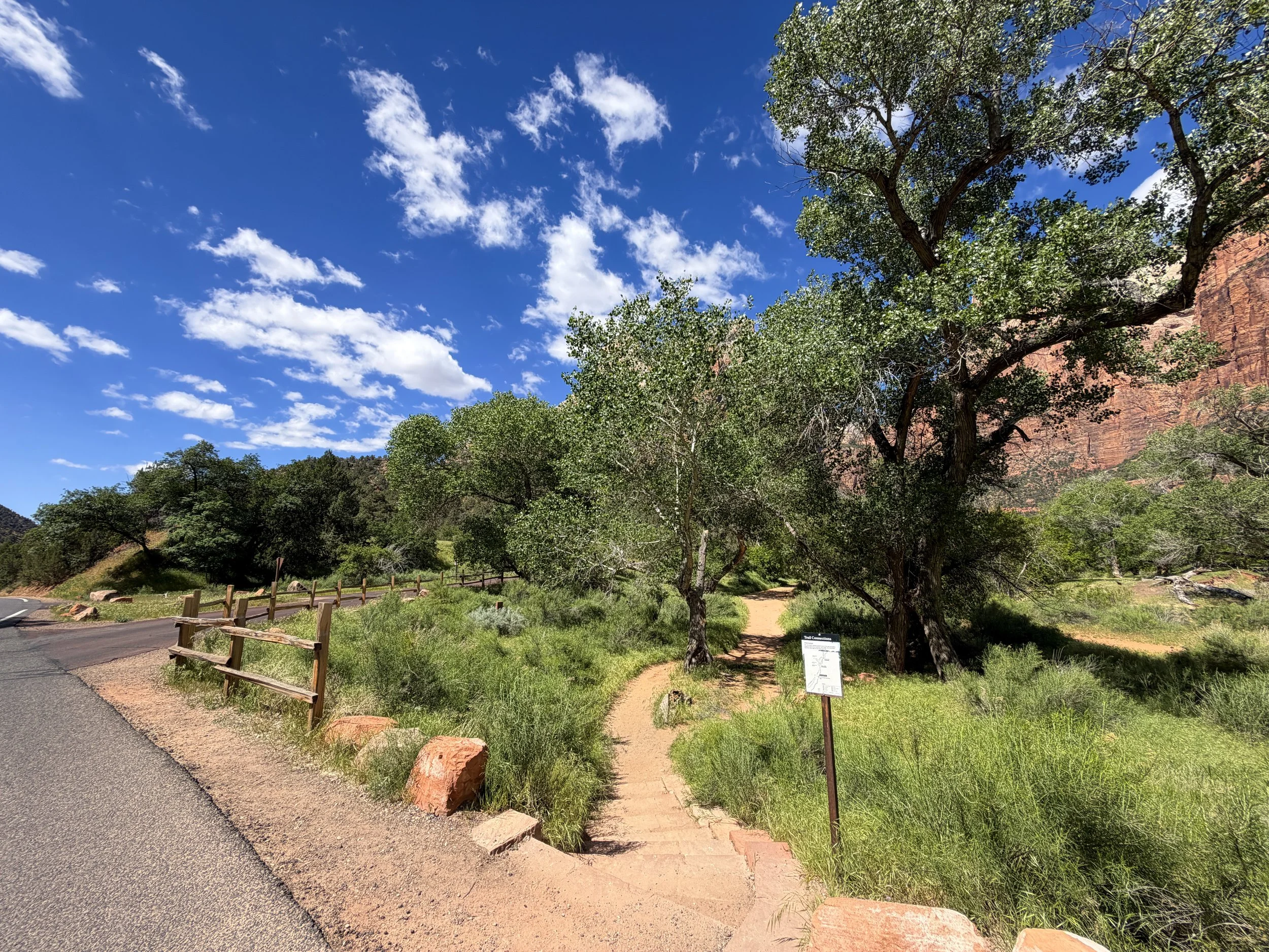 Sand Bench Trailhead Zion National Park Utah