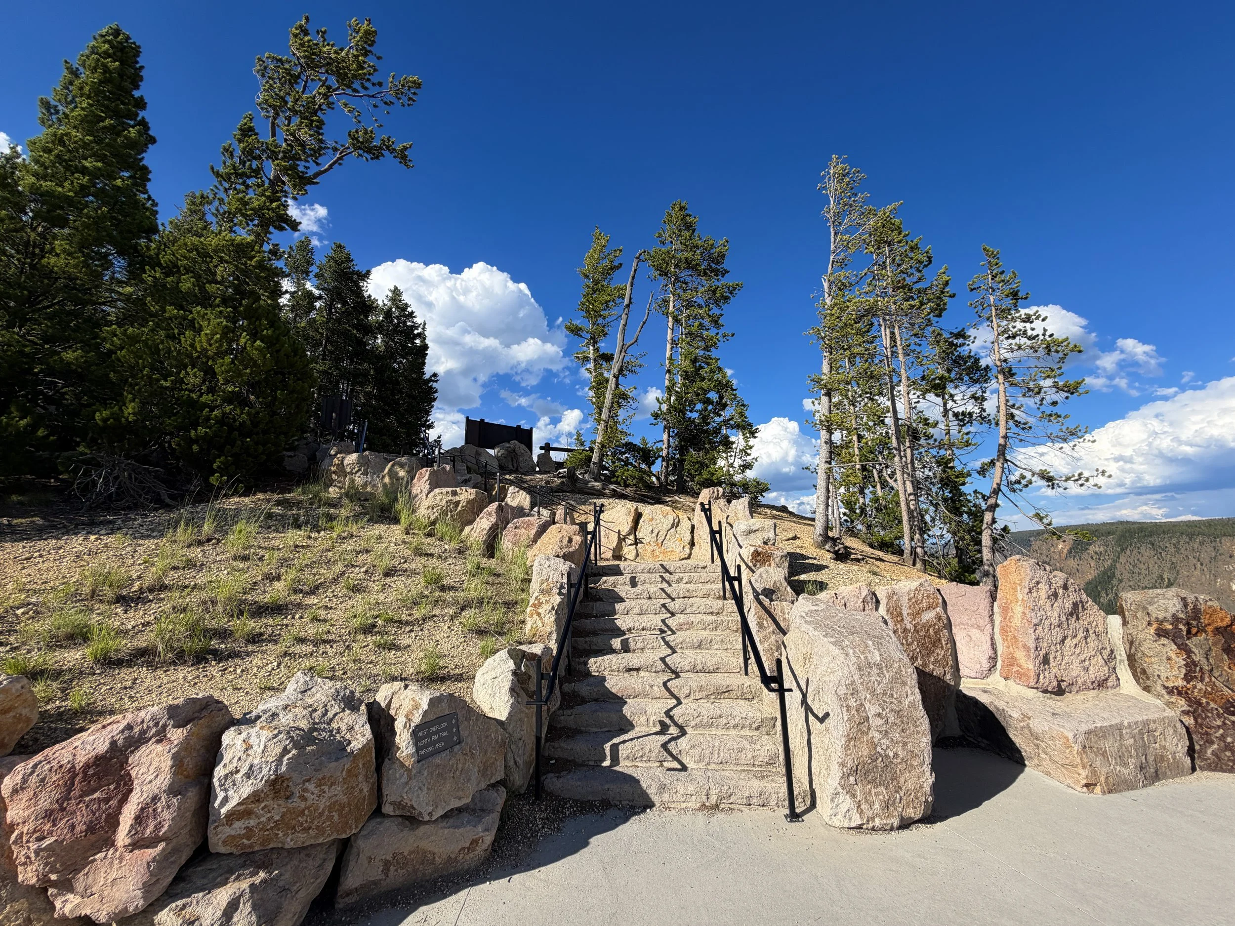 North Rim Trail Yellowstone National Park Wyoming