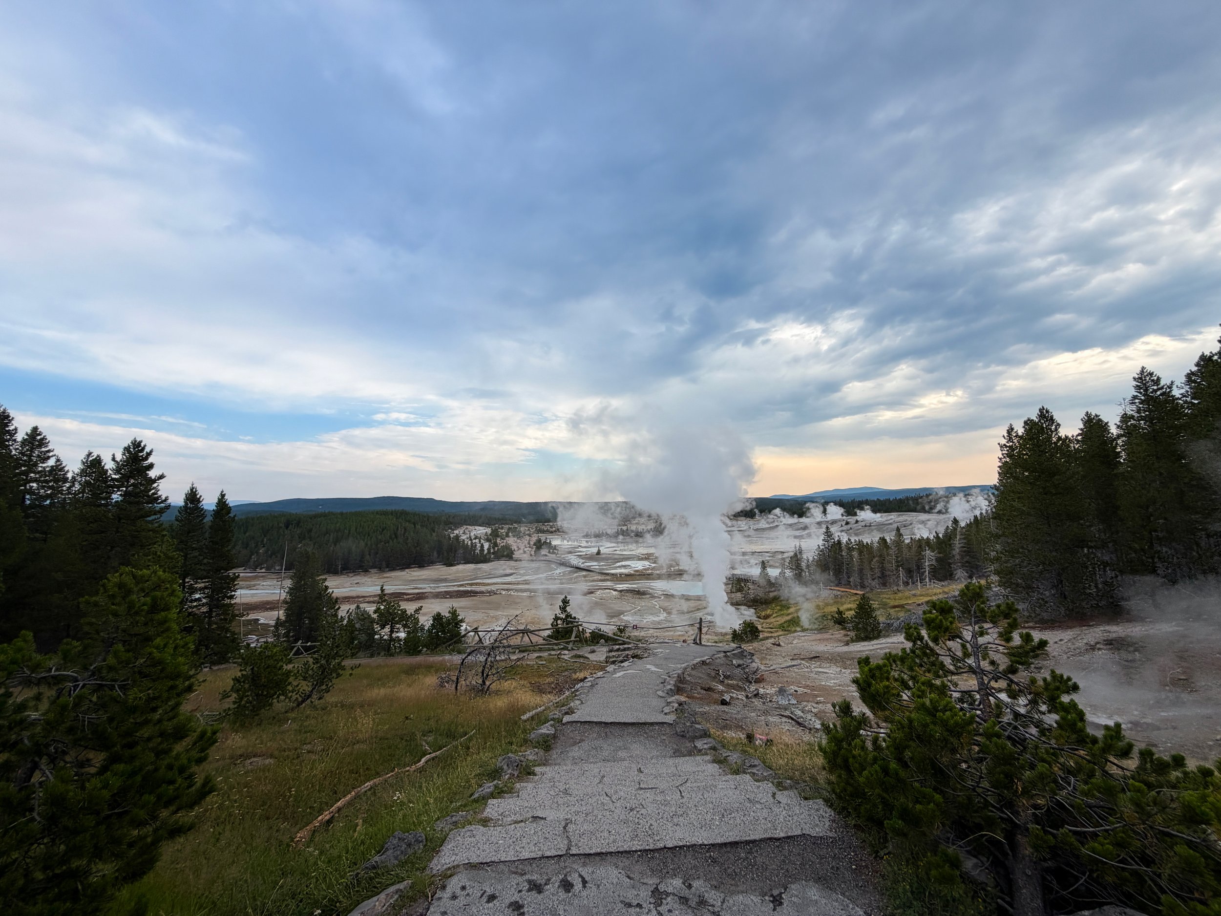 Porcelain Basin Norris Geyser Basin Trail Yellowstone National Park Wyoming
