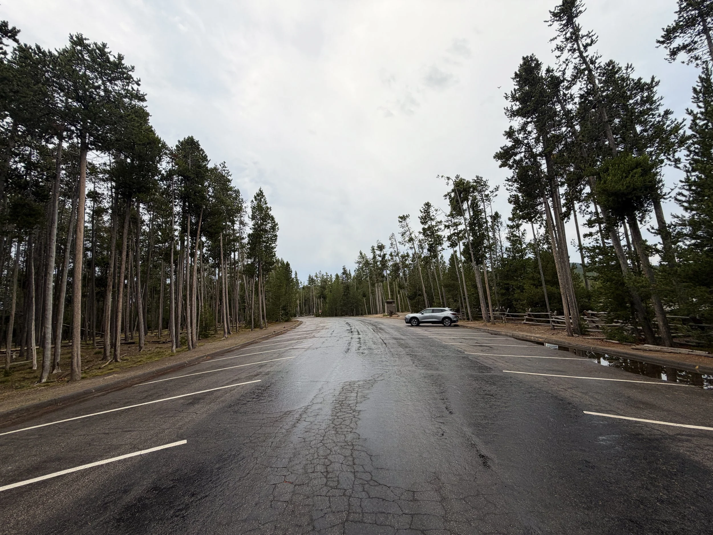 Norris Geyser Basin Trailhead Parking Yellowstone National Park Wyoming