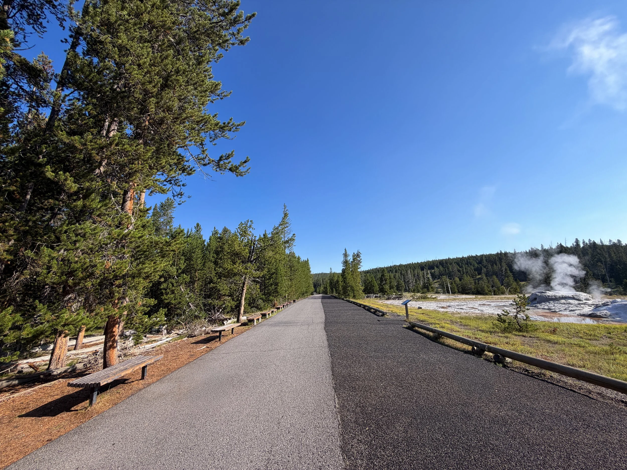Upper Geyser Basin Trail Yellowstone National Park Wyoming