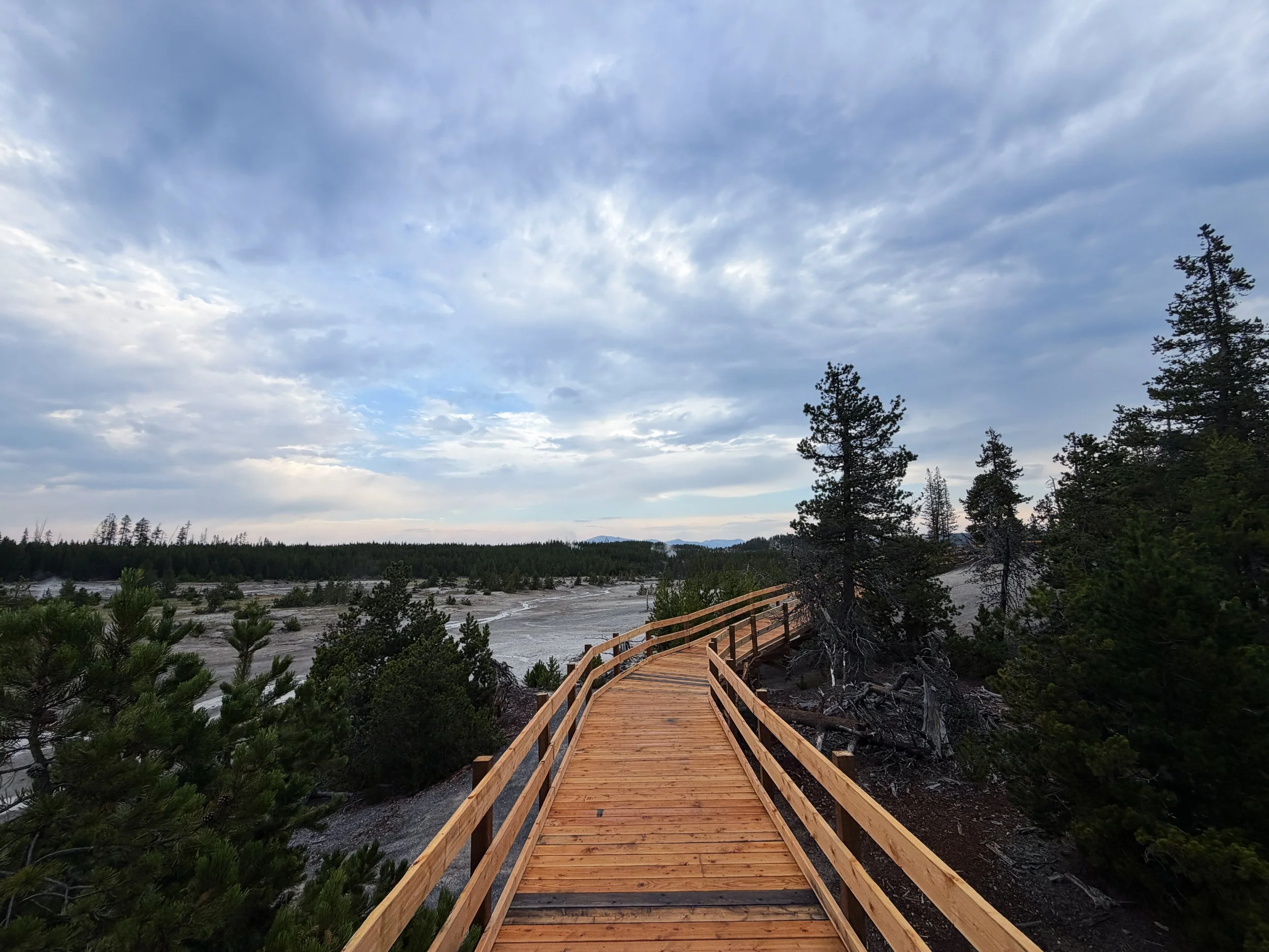Norris Geyser Basin Boardwalk Trail Yellowstone National Park Wyoming