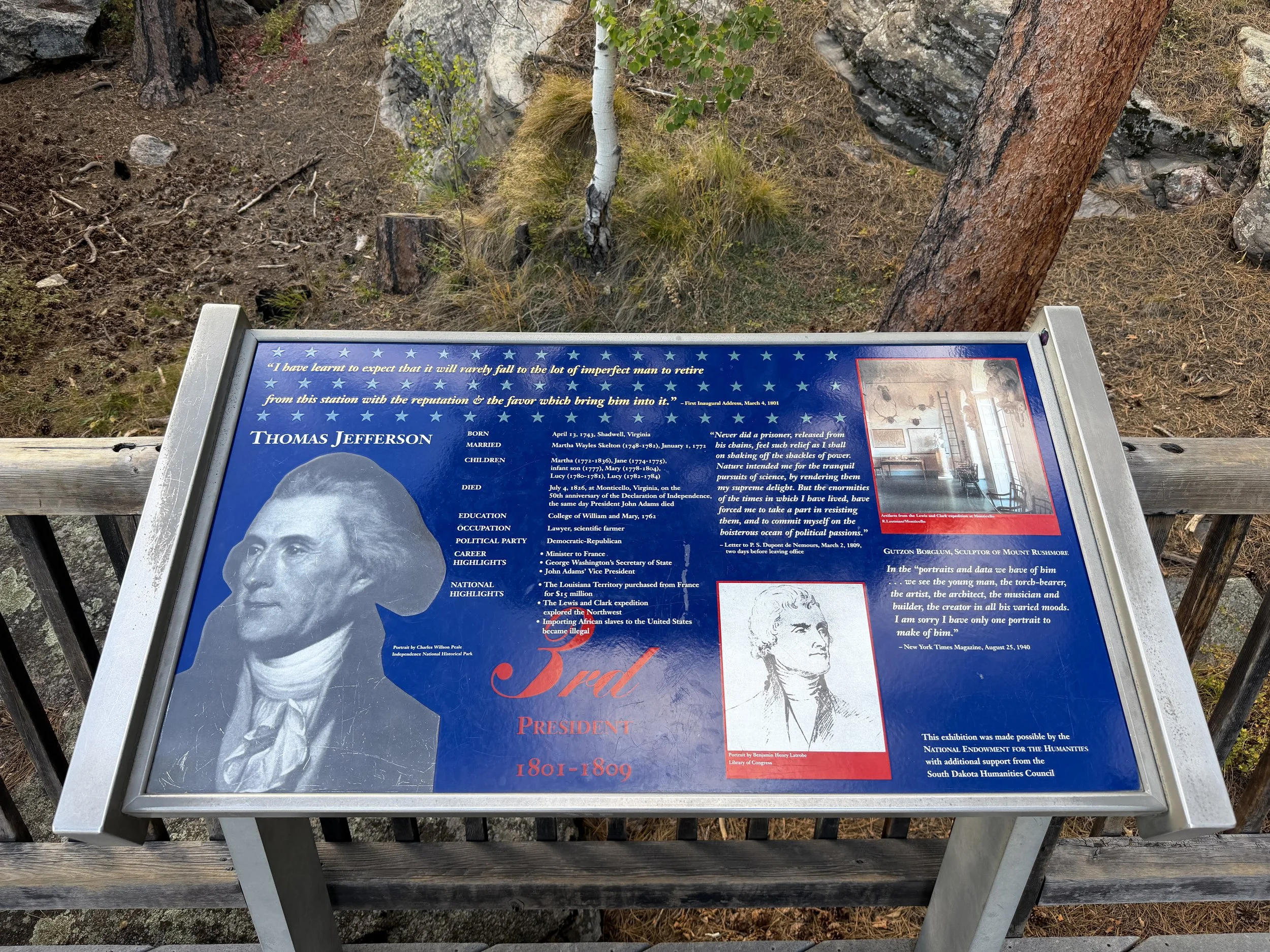 Presidential Loop Trail Mount Rushmore National Memorial Black Hills South Dakota