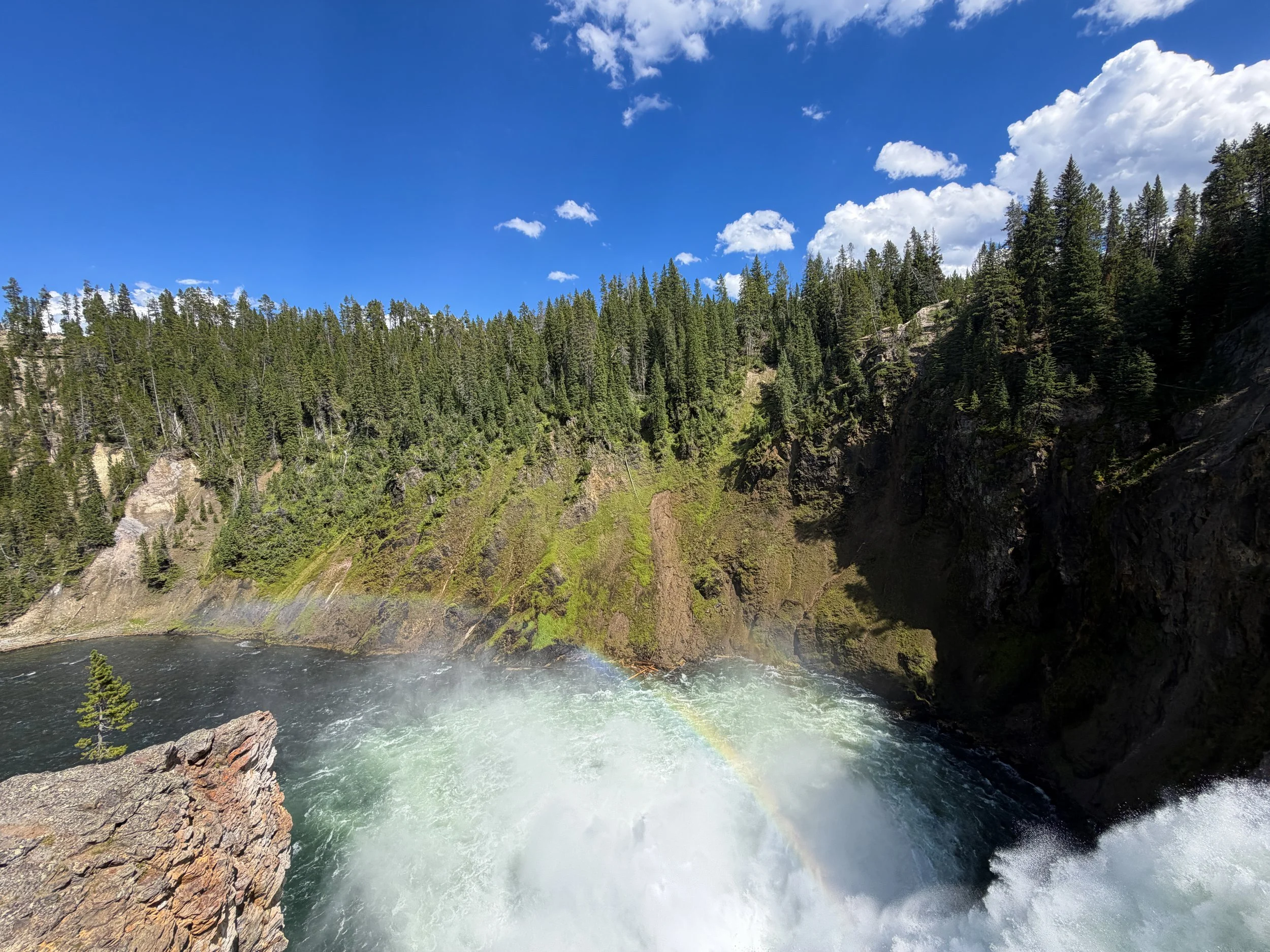 Brink of the Upper Falls Yellowstone National Park Wyoming