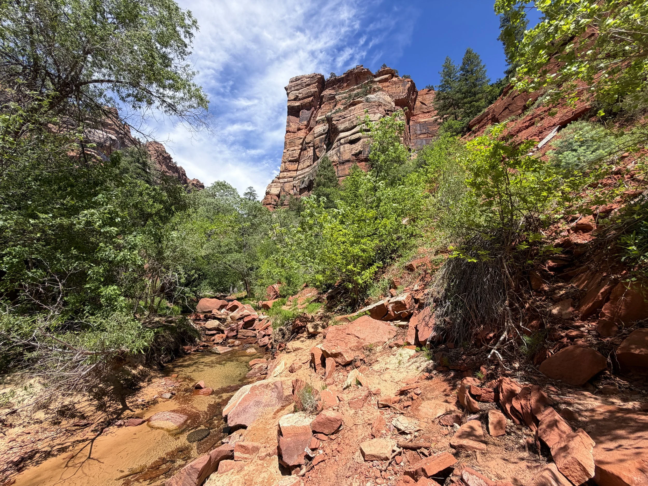 Left Fork Trail to the Subway Zion National Park Utah