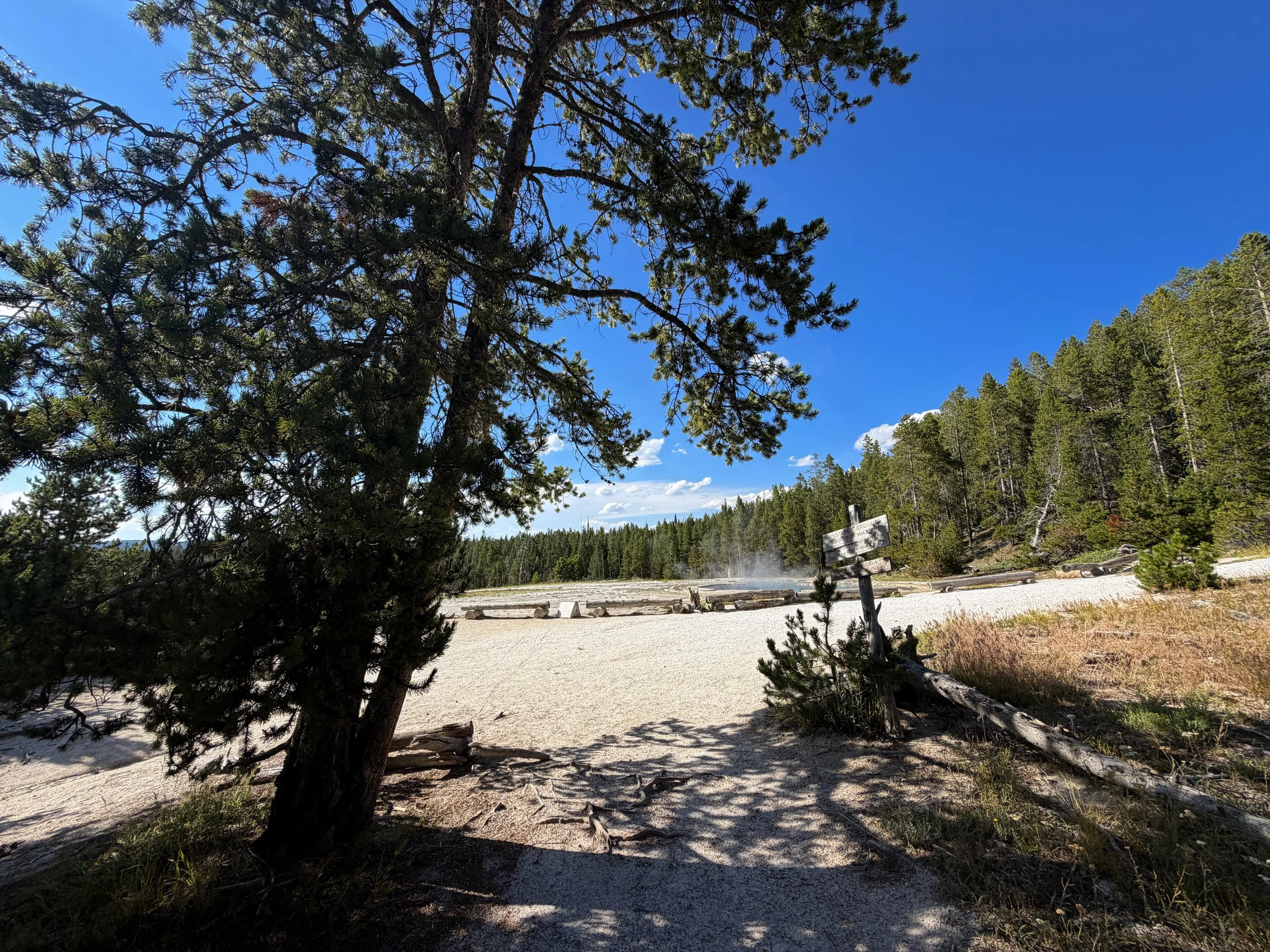 Solitary Geyser Observation Point Trail Yellowstone National Park Wyoming