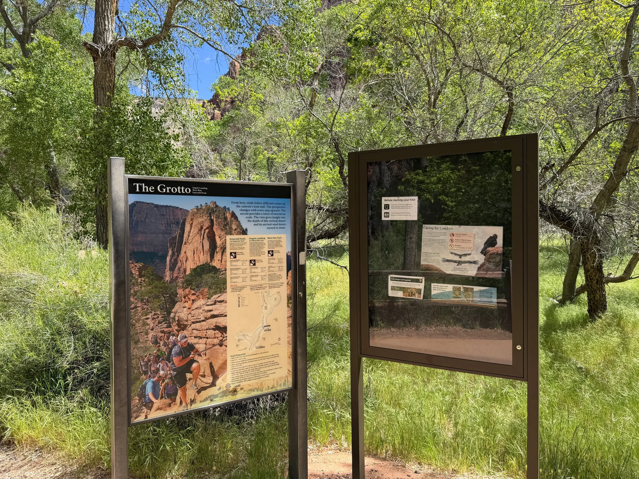 Angels Landing Trailhead Zion National Park Utah