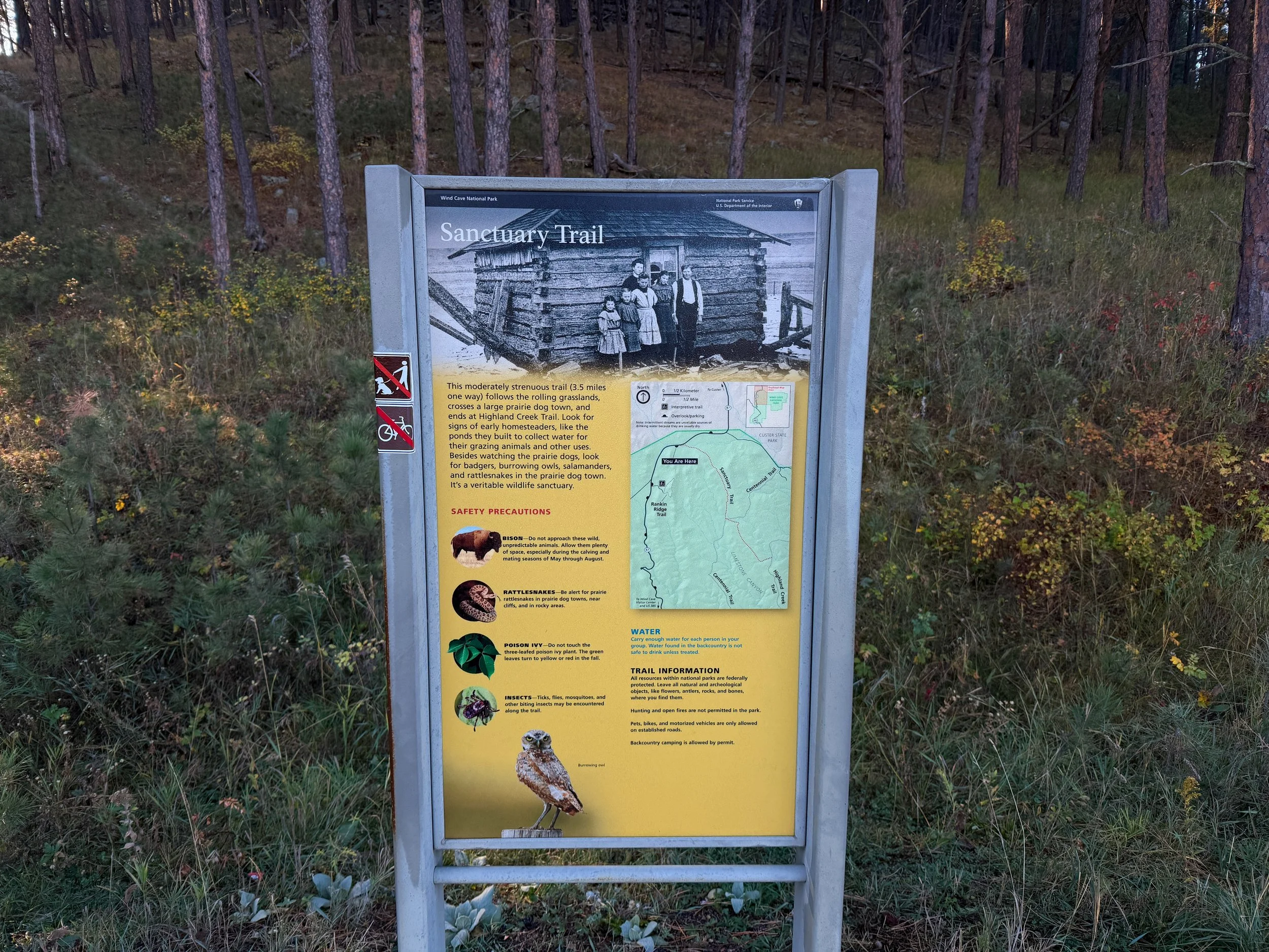 Sanctuary Trailhead Wind Cave National Park South Dakota