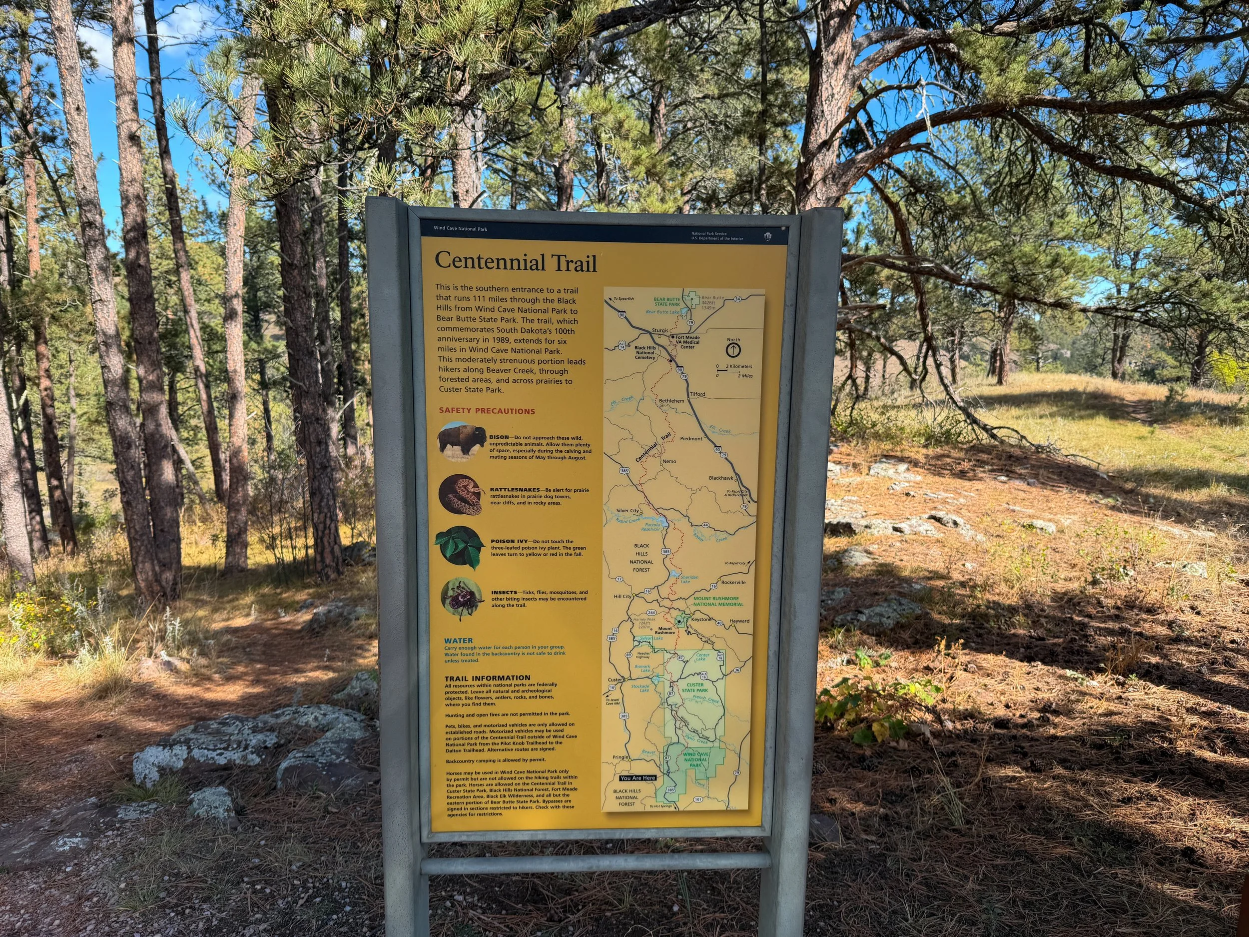 Centennial Trailhead Wind Cave National Park South Dakota