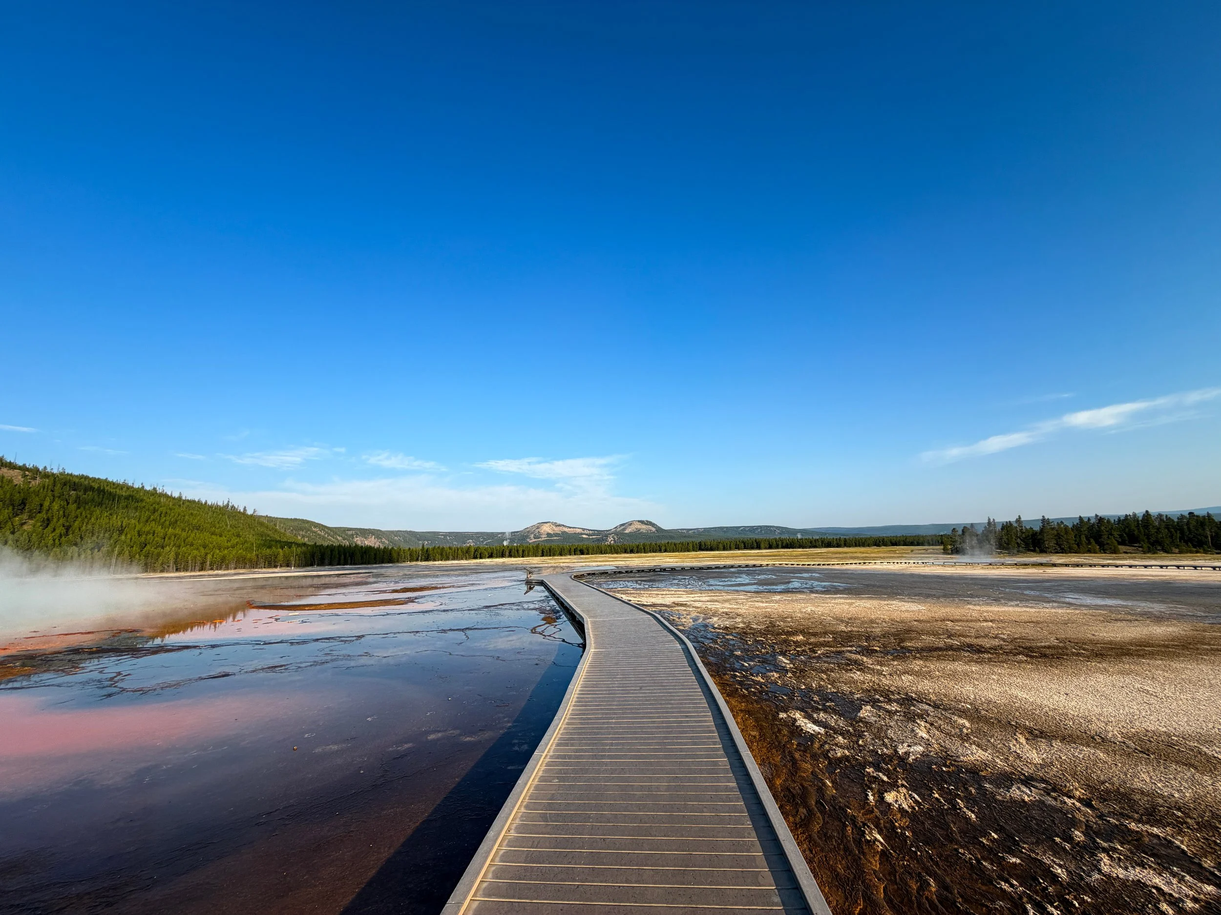 Grand Prismatic Spring Trail Yellowstone National Park Wyoming