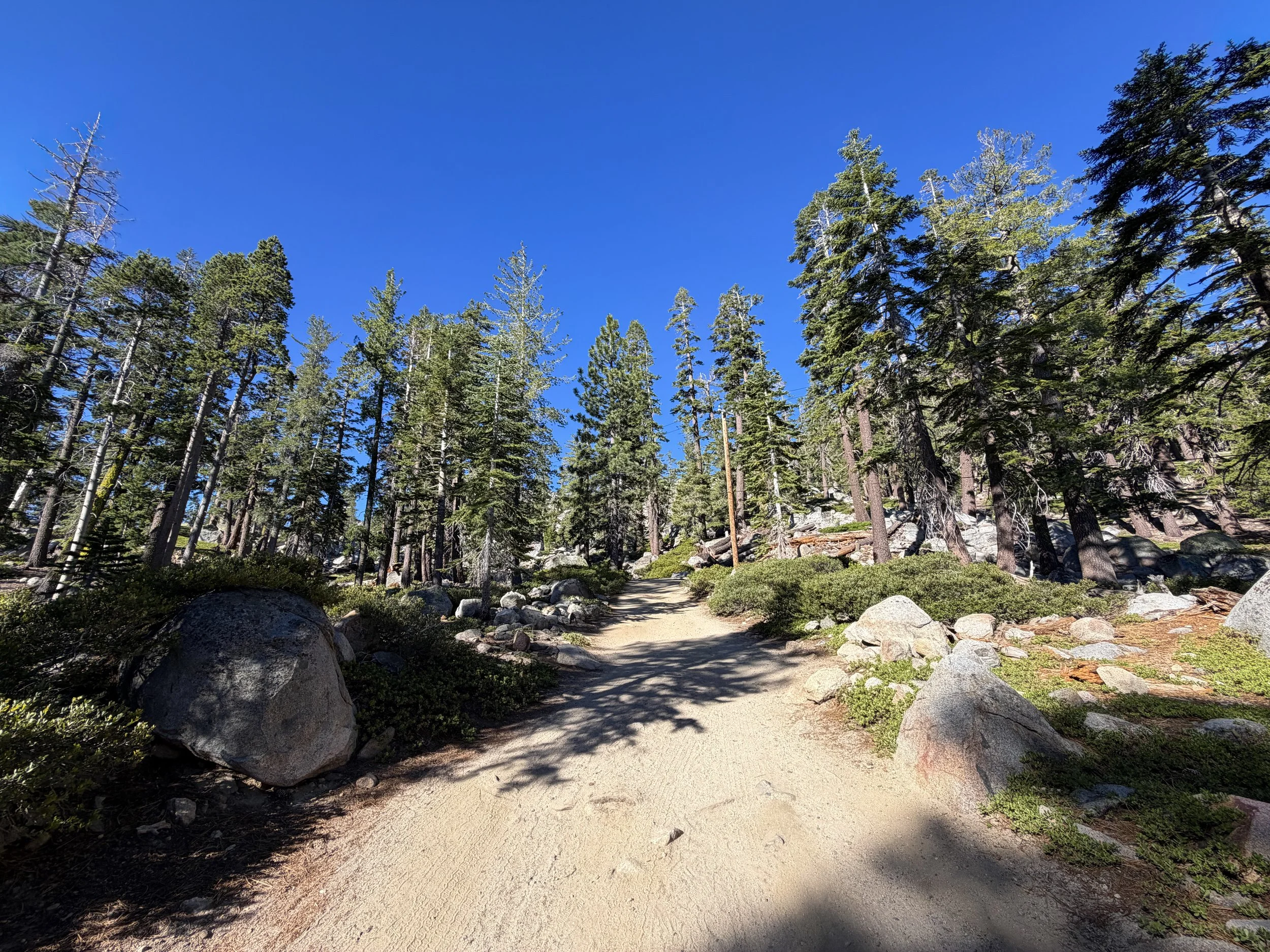 Angora Lakes Trail Lake Tahoe California