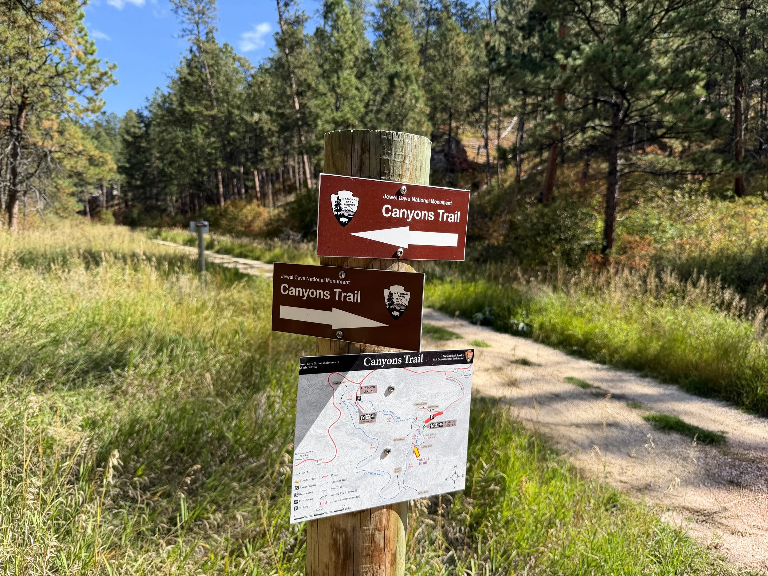 Canyons Trail Jewel Cave National Monument Black Hills South Dakota