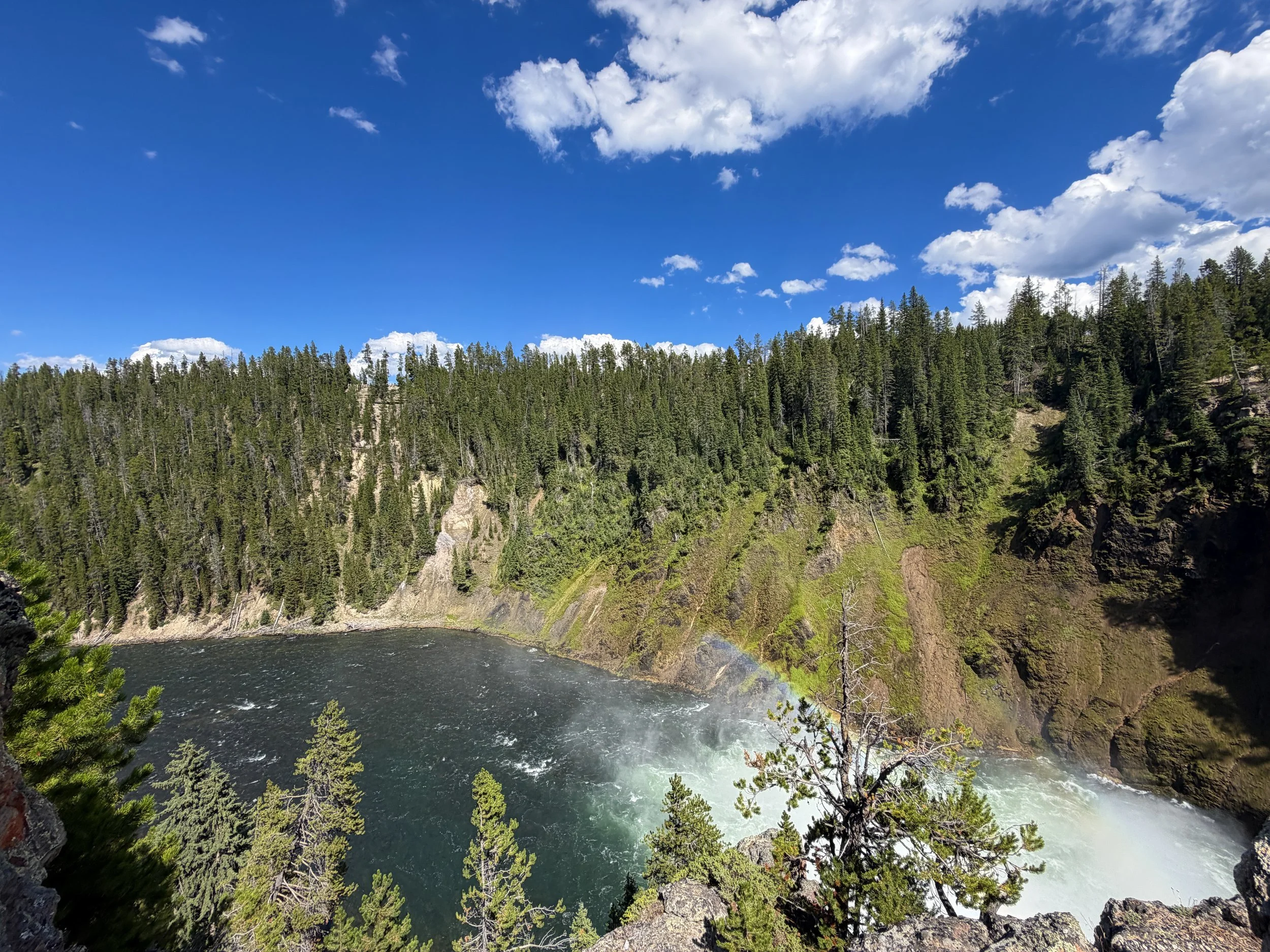 Brink of the Upper Falls Yellowstone National Park Wyoming