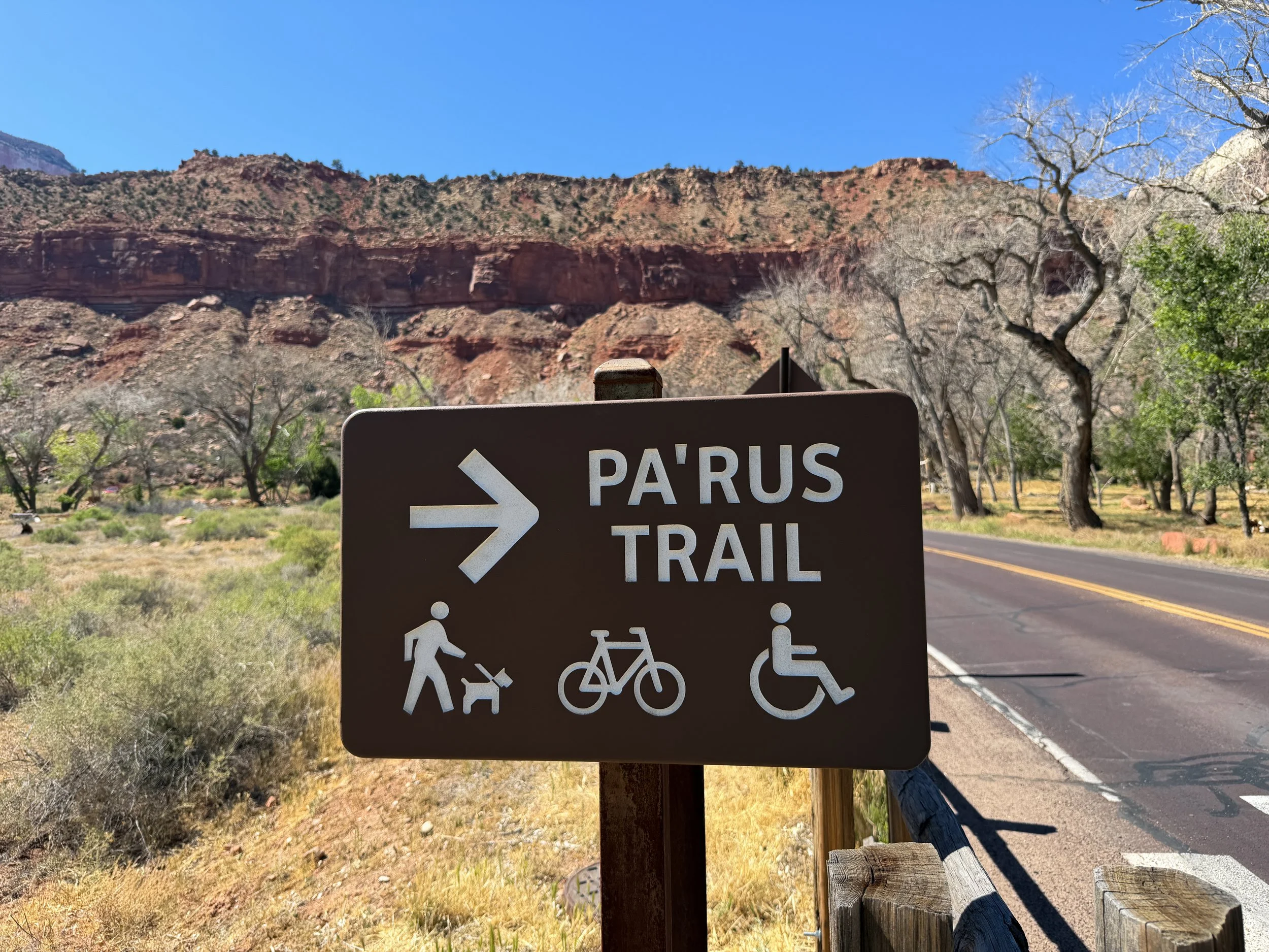 Parus Trailhead Zion National Park Utah