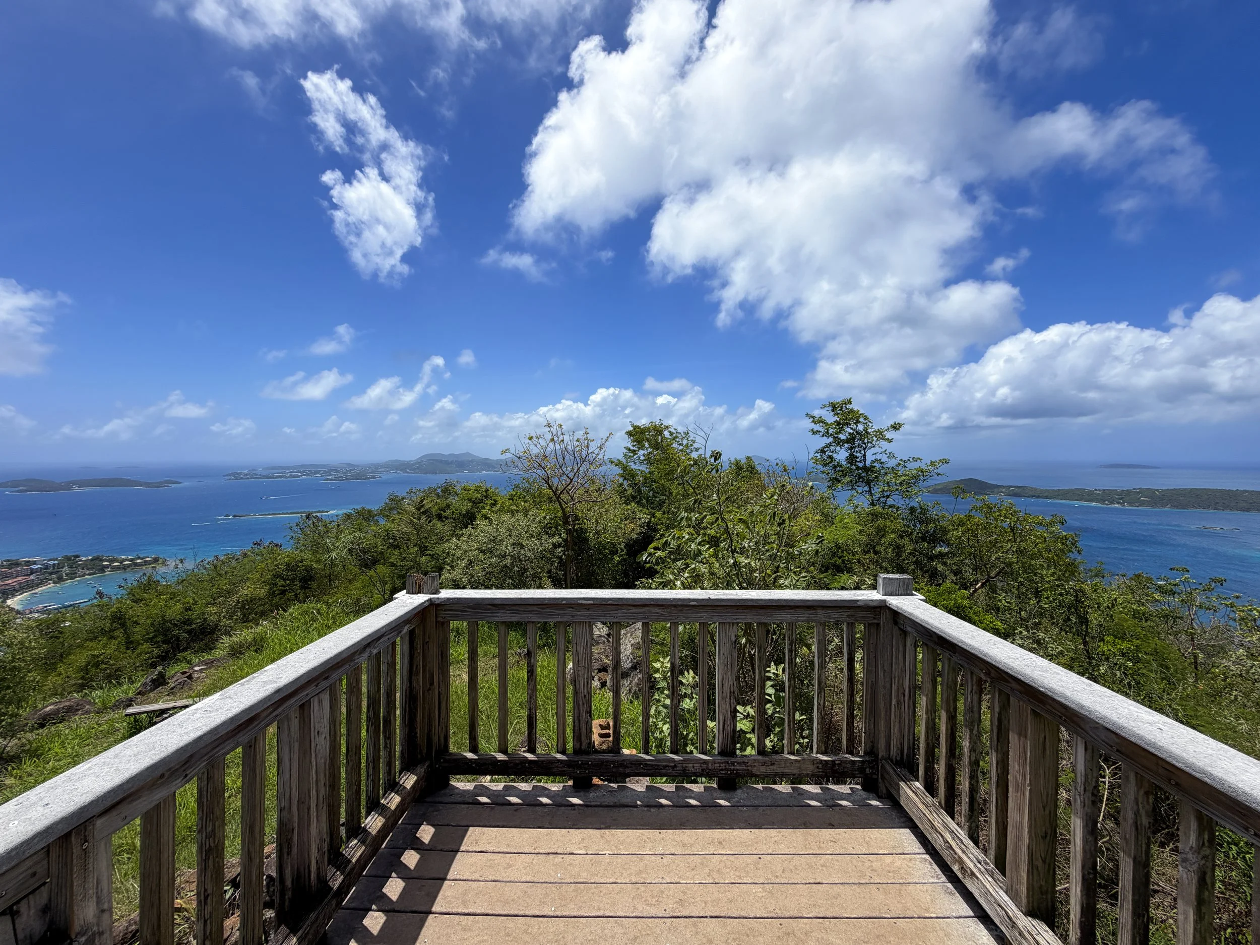 Top of Caneel Hill Viewpoint Virgin Islands National Park
