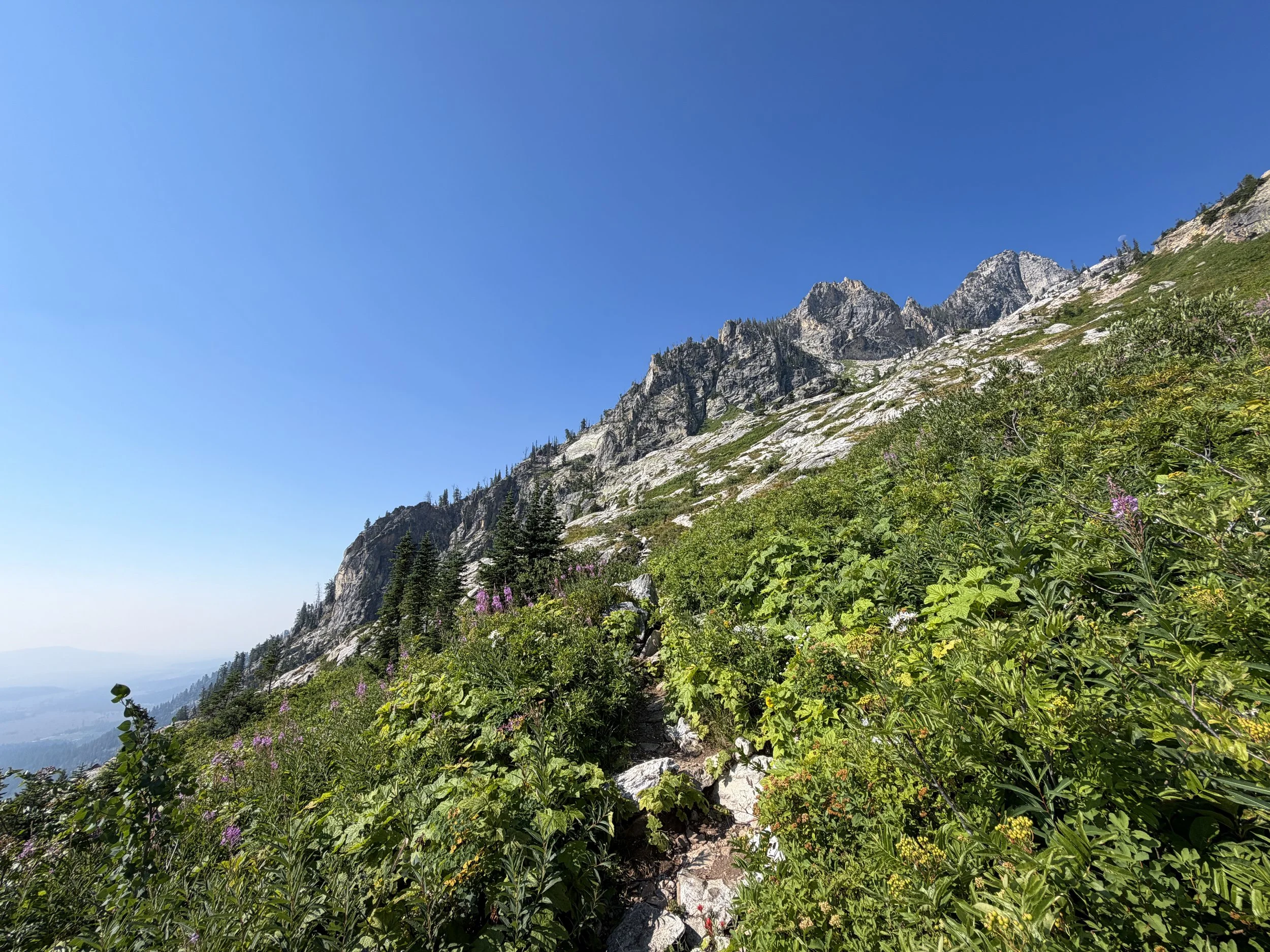 Lake of the Crags Trail via String Lake Grand Teton National Park Wyoming