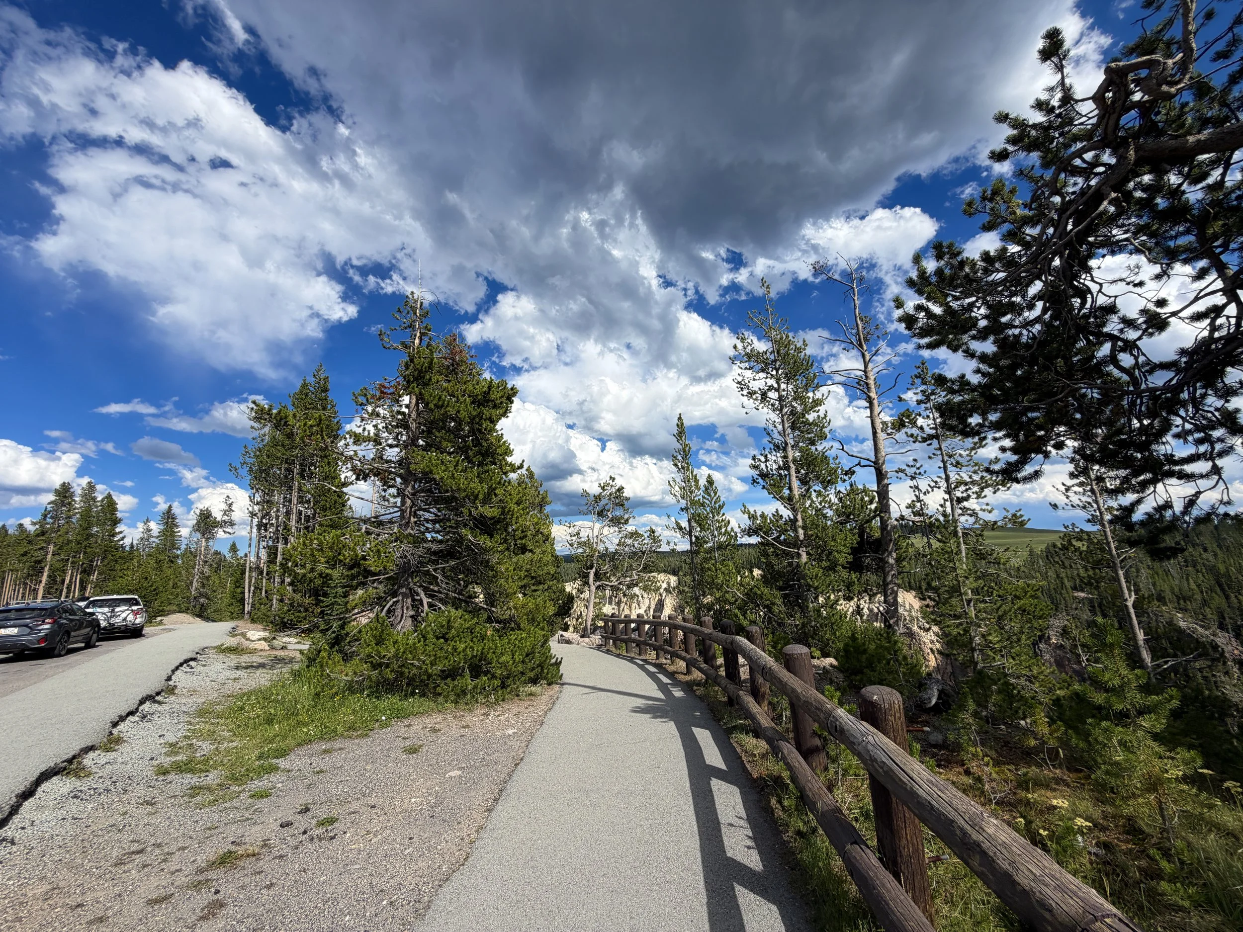 North Rim Hike Yellowstone National Park Wyoming