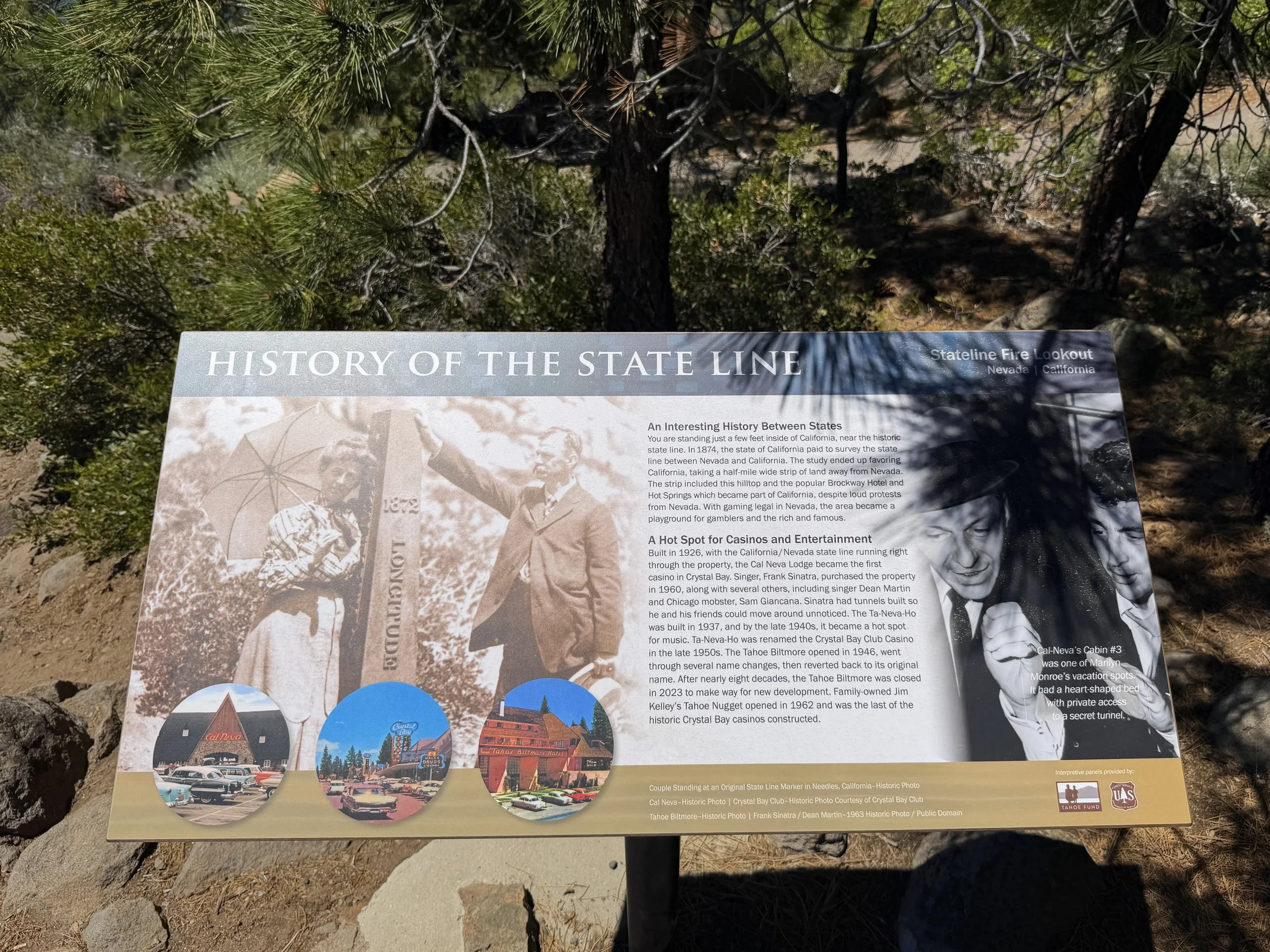 Stateline Fire Lookout Trail Lake Tahoe California