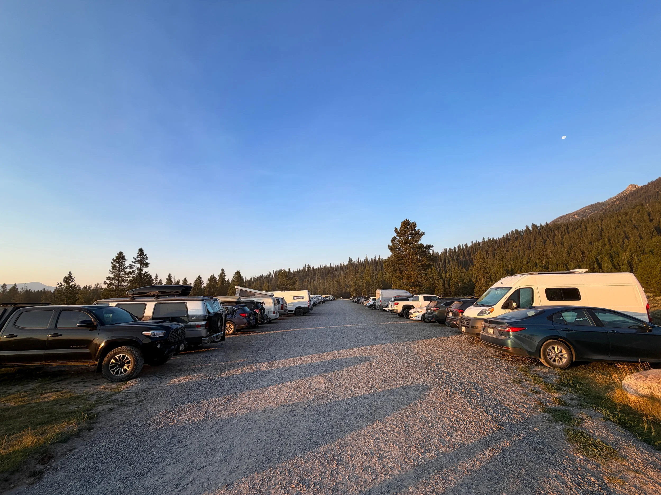 Delta Lake Trailhead Parking Grand Teton National Park Wyoming