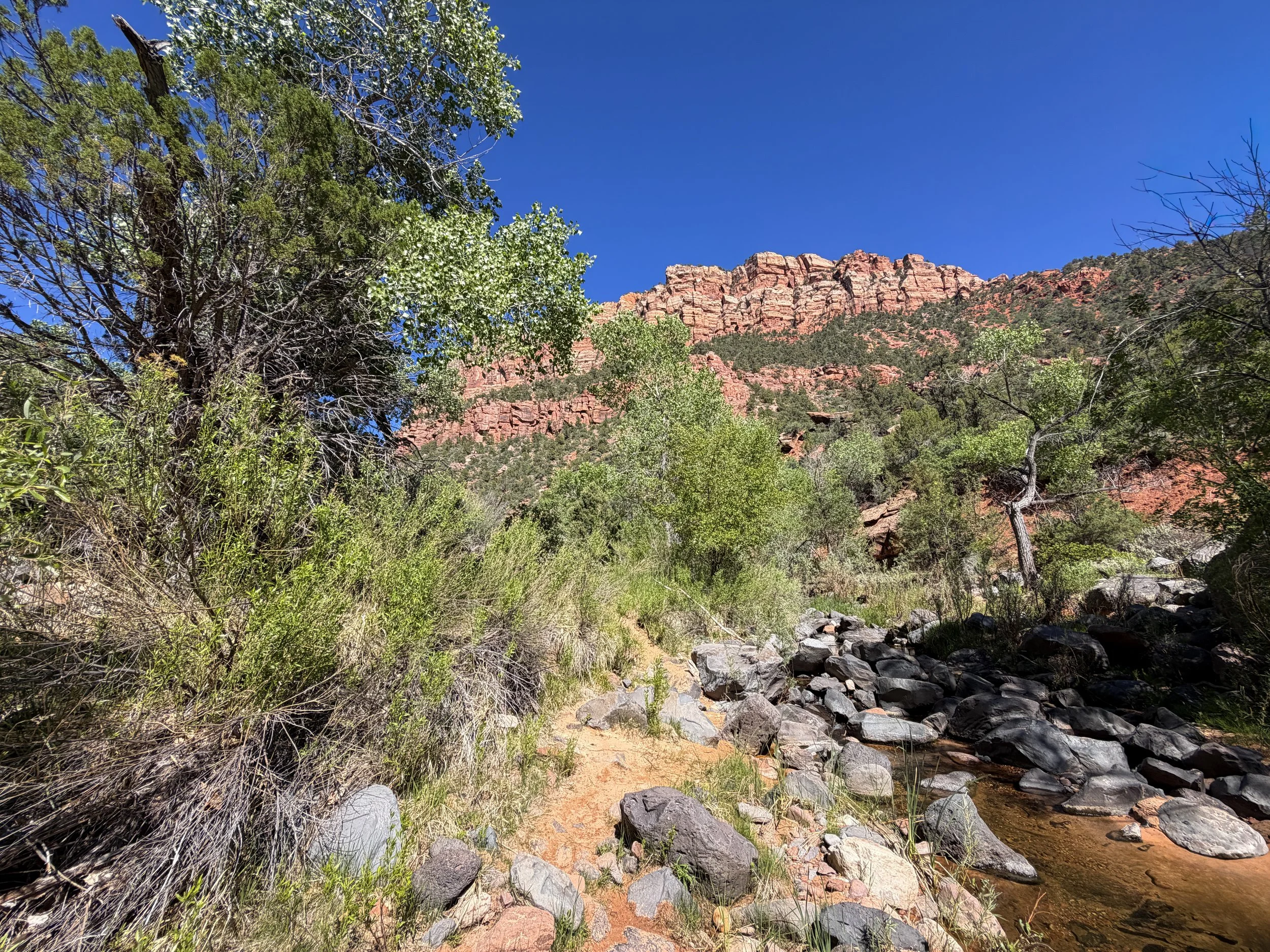 Subway Hike Bottom–Up Route Zion National Park Utah
