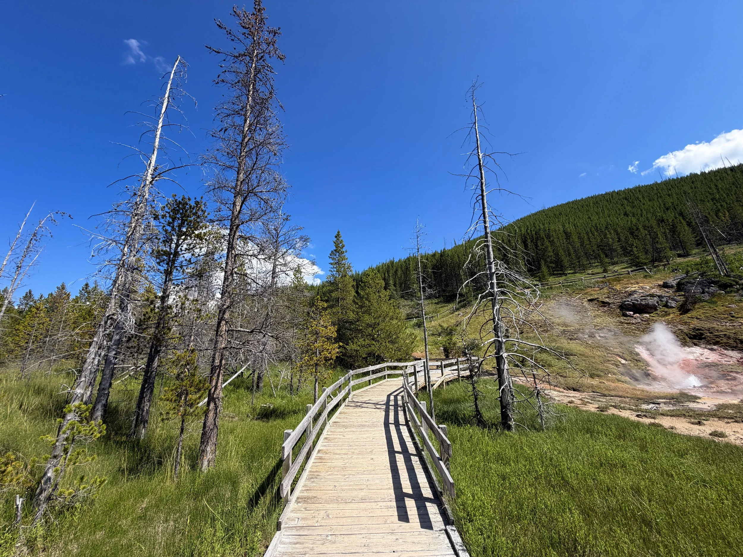 Artists Paintpots Hike Yellowstone National Park Wyoming