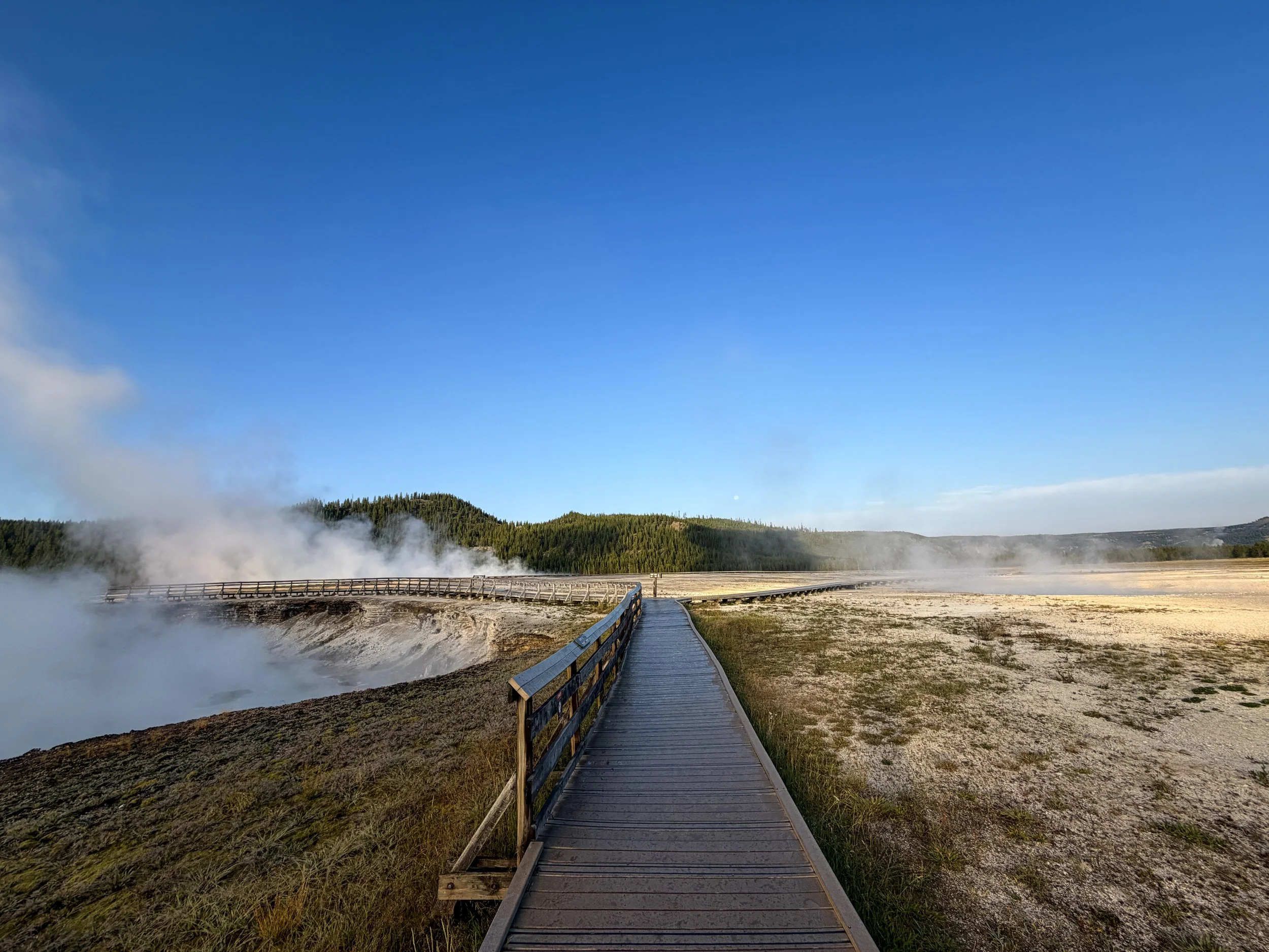 Midway Geyser Basin Trail Yellowstone National Park Wyoming