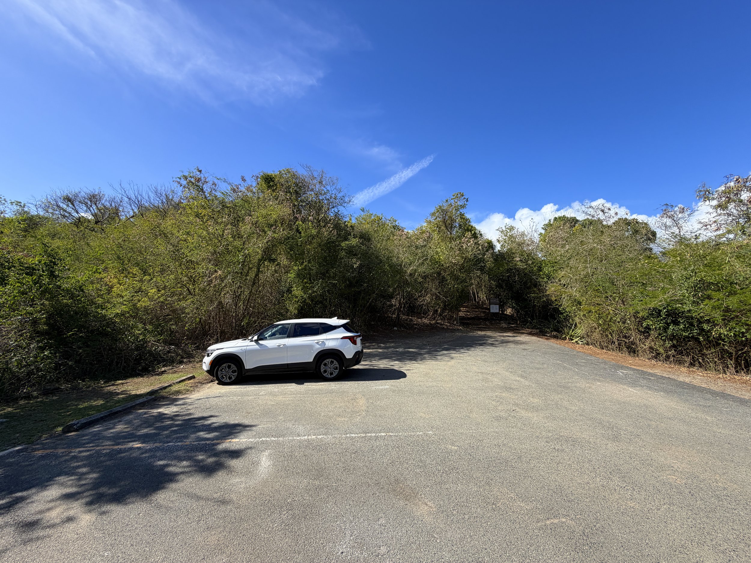Peace Hill Trailhead Parking Virgin Islands National Park