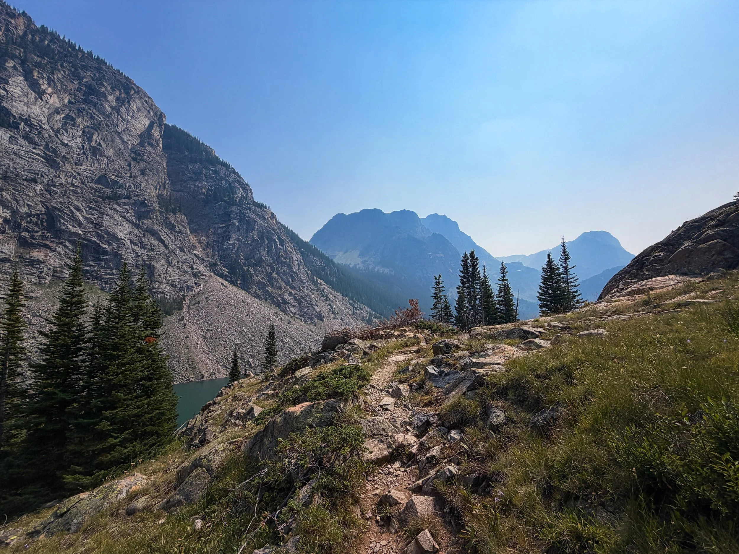 Rainbow Lake Beaten Path Trail Beartooth Mountains Montana