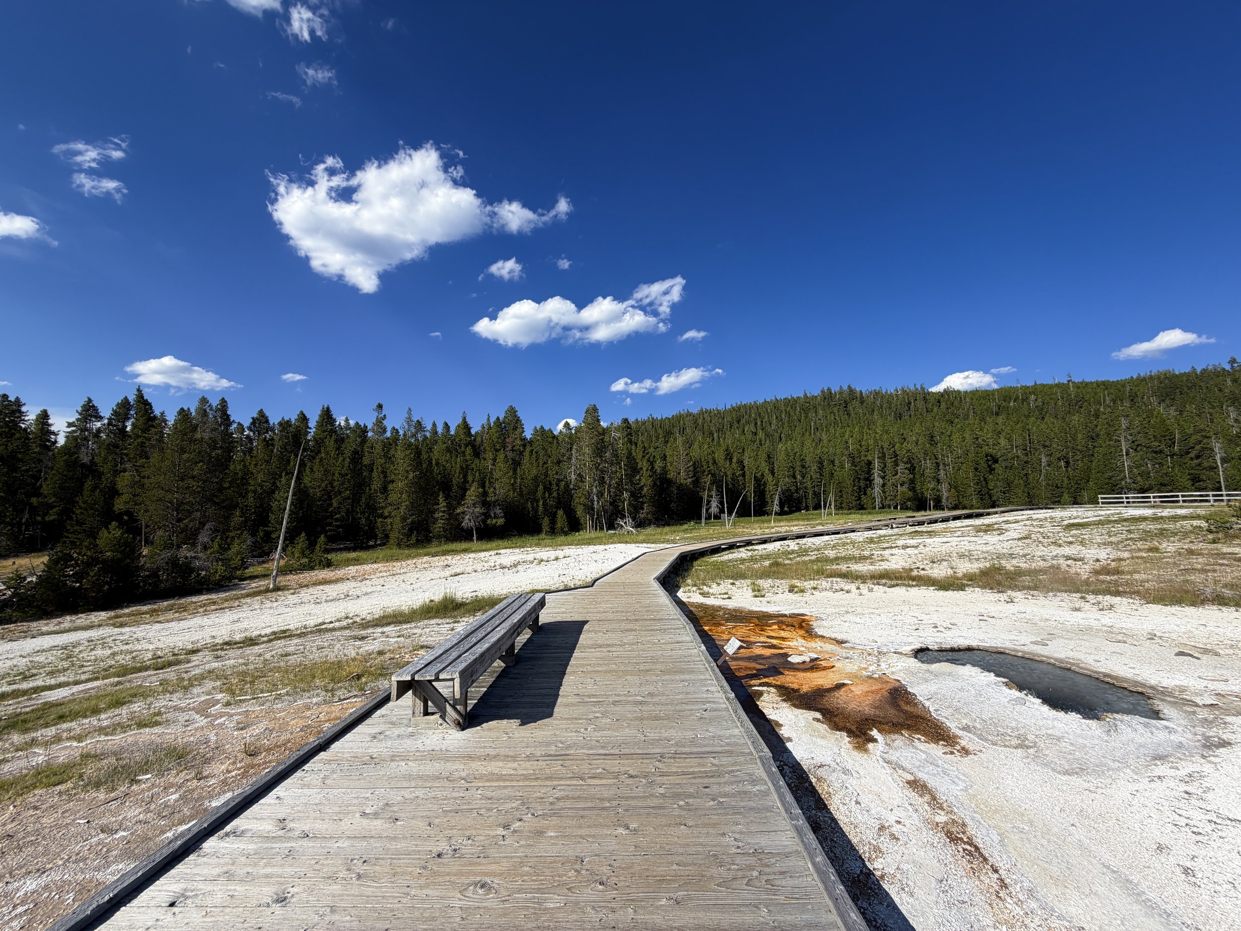Upper Geyser Hill Trail Yellowstone National Park Wyoming