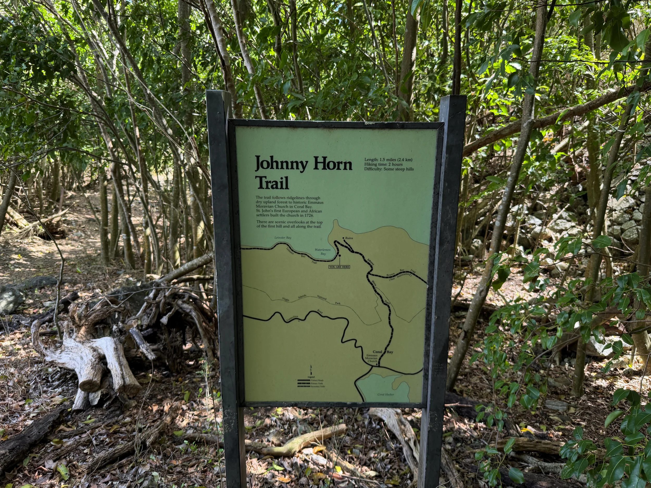 Johnny Horn Trailhead Virgin Islands National Park