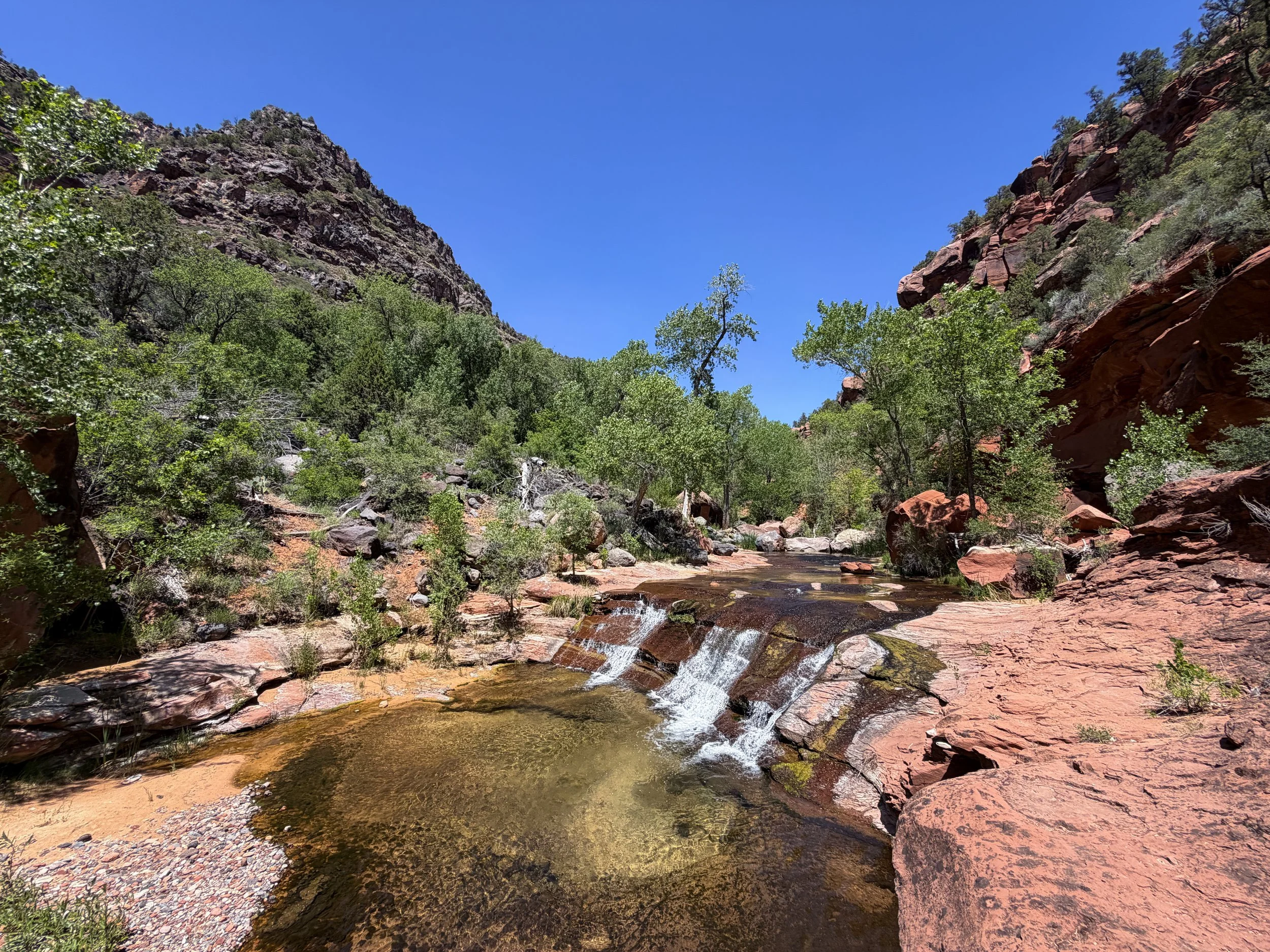 Left Fork Falls Zion National Park Utah