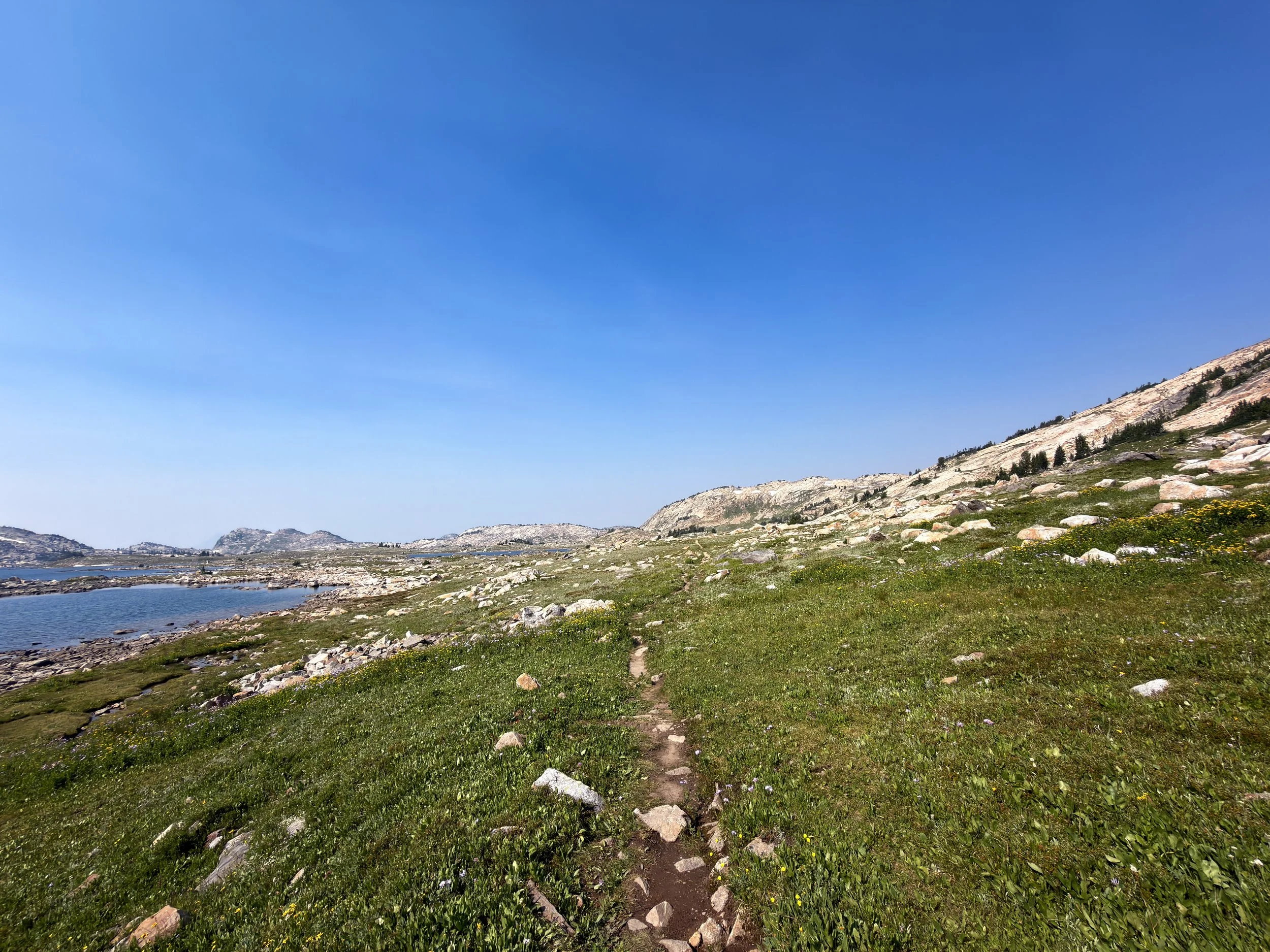Fossil Lake Beaten Path Trail Beartooth Mountains Montana