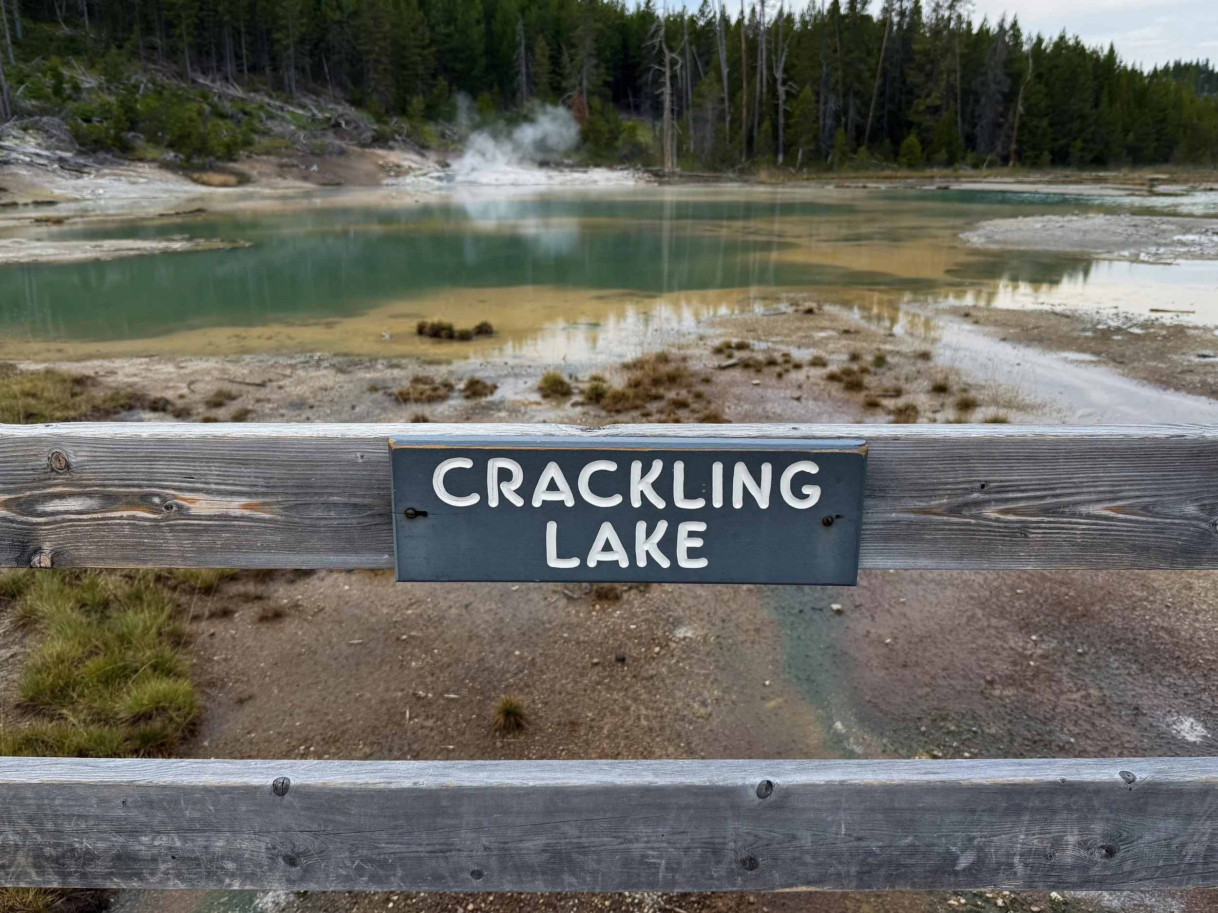 Crackling Lake Norris Geyser Basin Trail Yellowstone National Park Wyoming