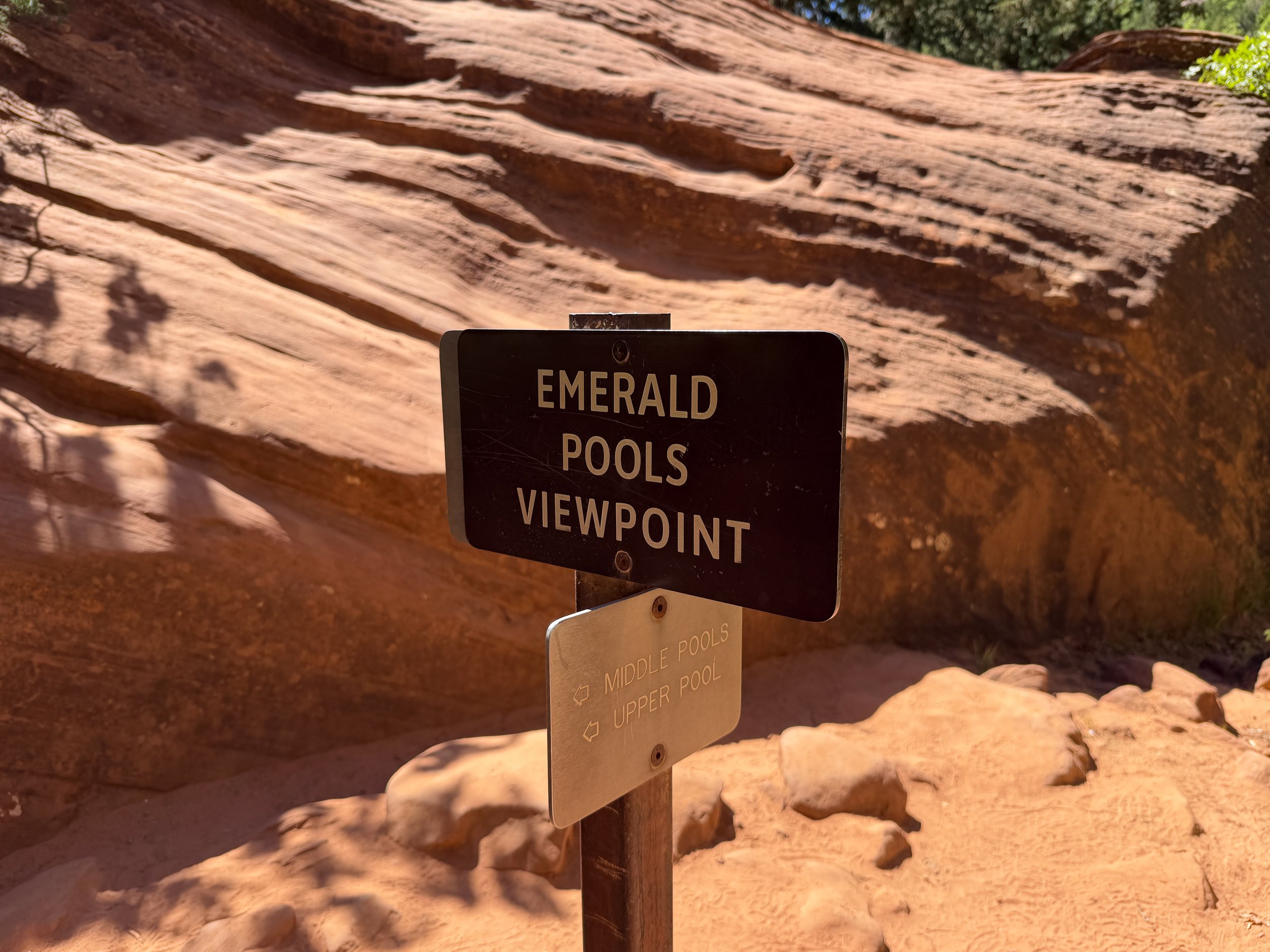 Emerald Pools Viewpoint Zion National Park Utah